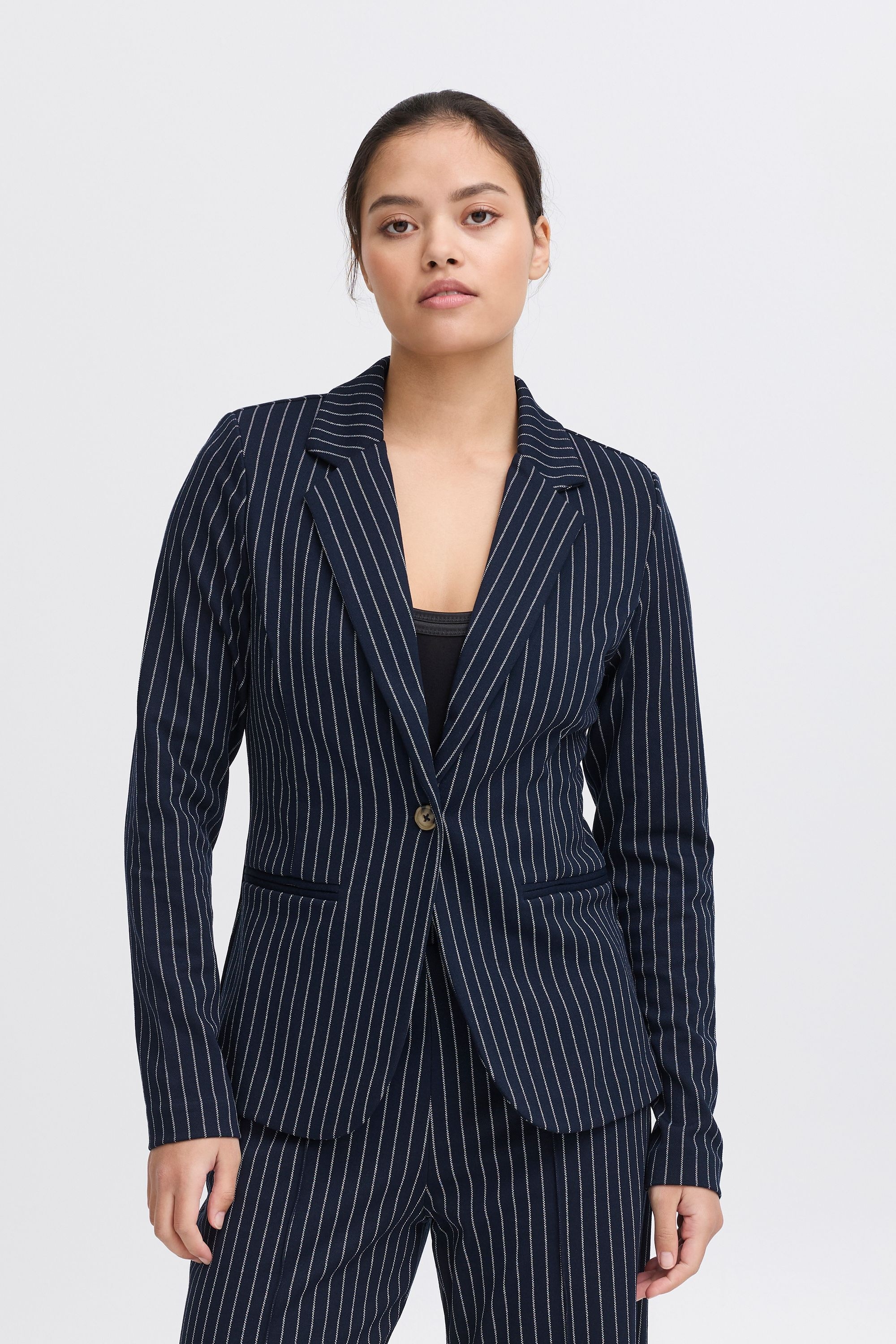 Ichi Kurzblazer »Kurzblazer IXKATE PINSTRIPED BL«