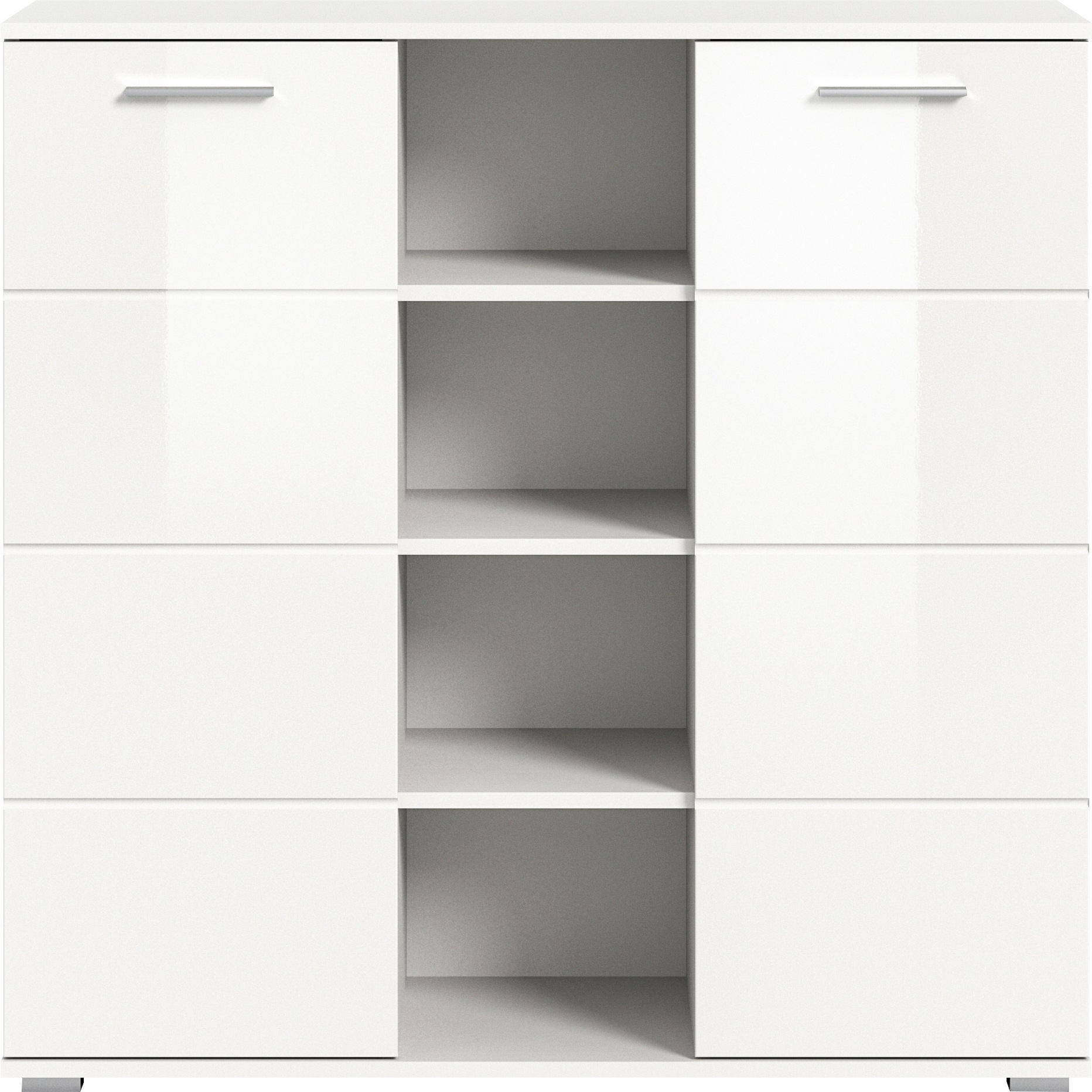 Home affaire Highboard "Valge, Höhe 108 cm, 2 Türen, 4 verstellbare Böden, günstig online kaufen