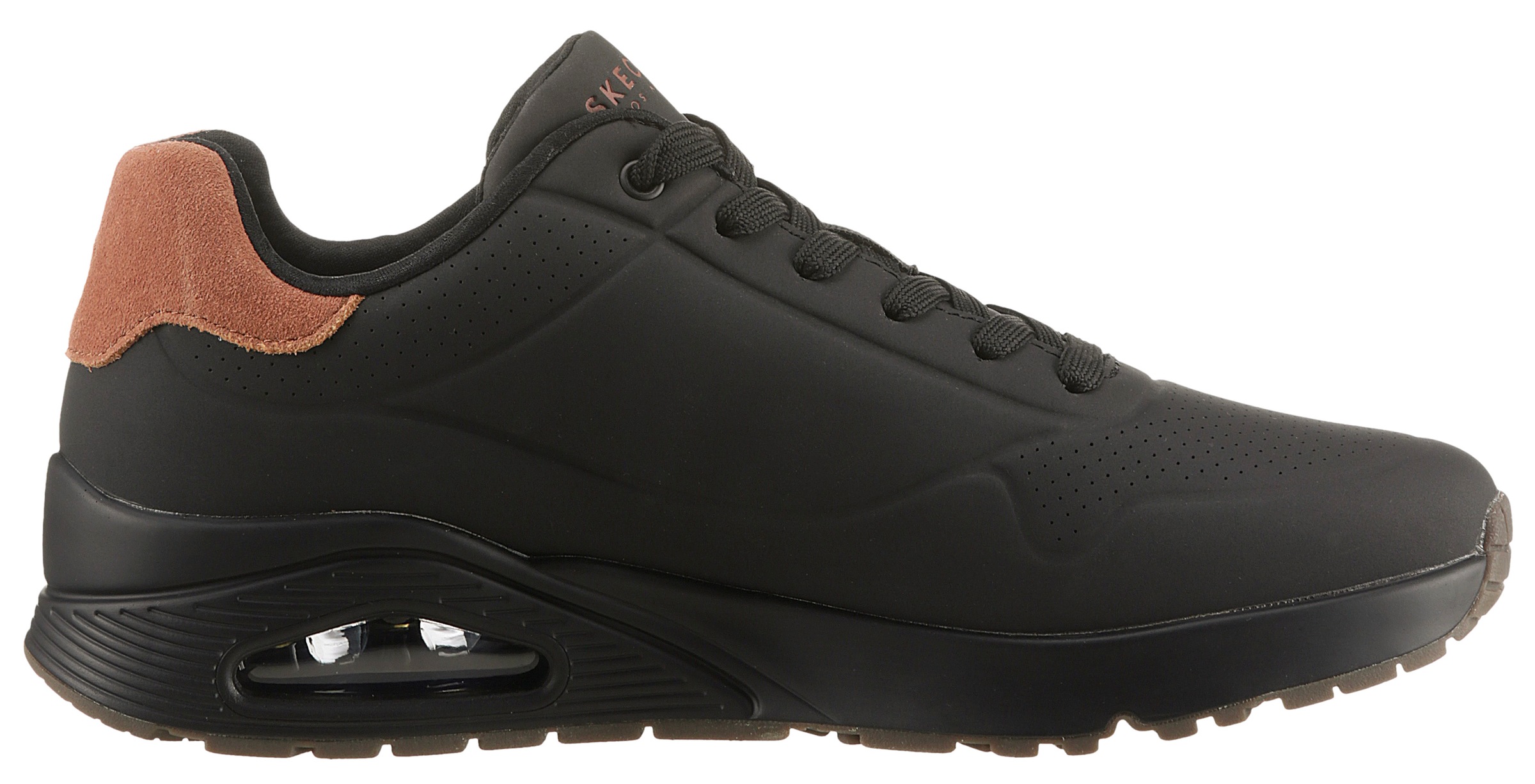 Skechers Sneaker »UNO-SUITED ON AIR«, Freizeitschuh, Halbschuh, Schnürschuh mit modischer Keilsohle