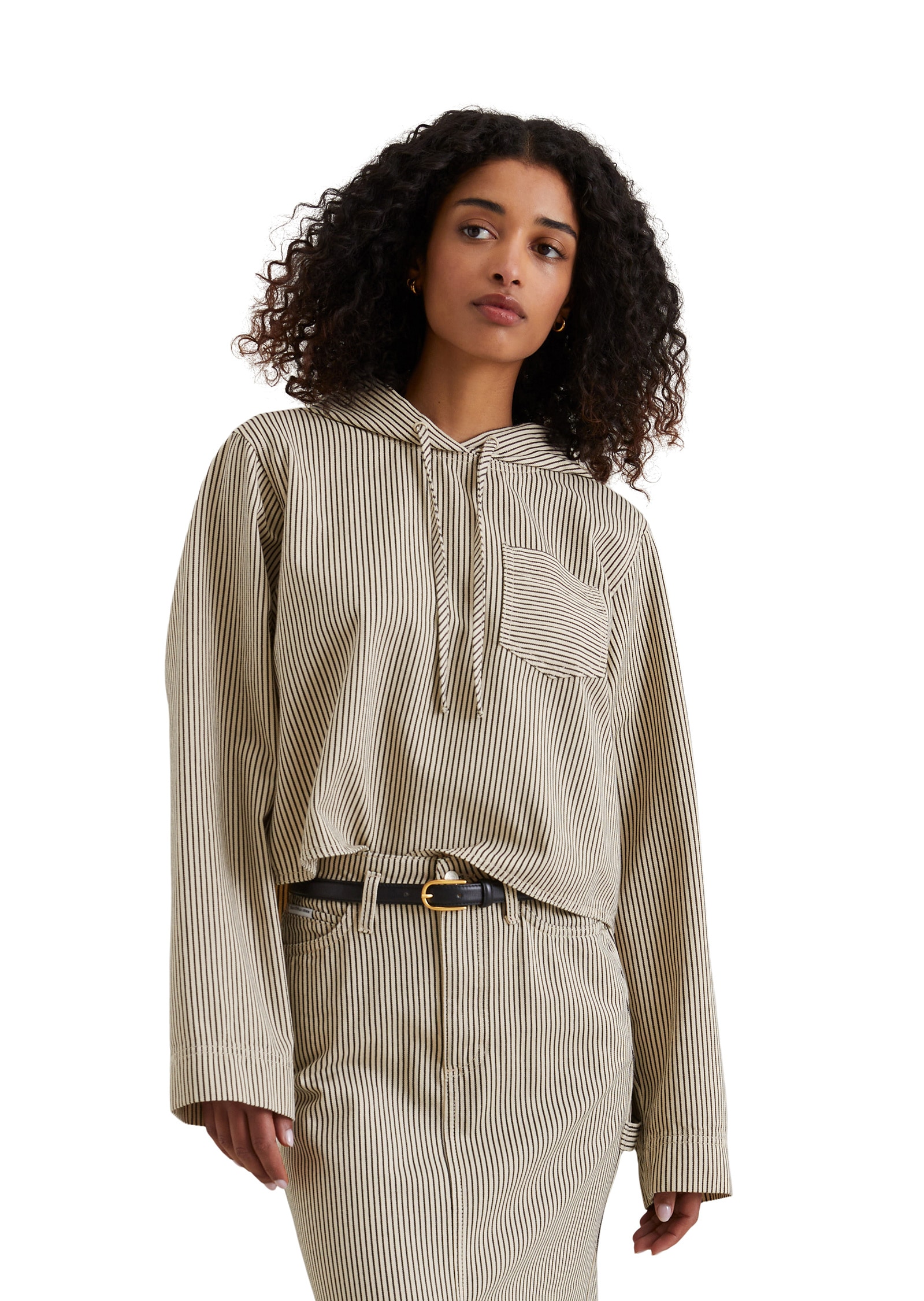 Marc OPolo DENIM "aus gestreiftem Organic Cotton" ohne Kapuze günstig online kaufen