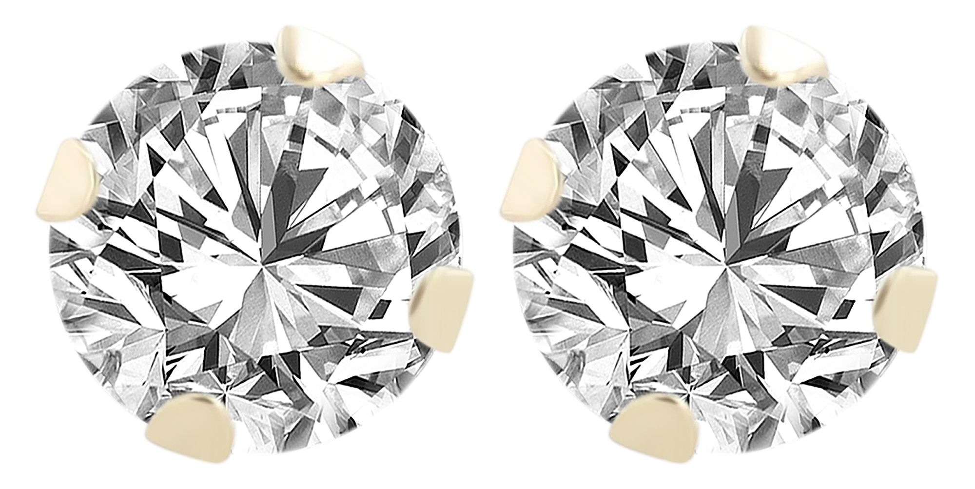 Adelia´s Paar Ohrhänger »Damen Ohrringe – Ohrstecker aus 333 Gold mit Zirkonia« Zum Verschenken an Menschen, die Ihnen am Herzen liegen