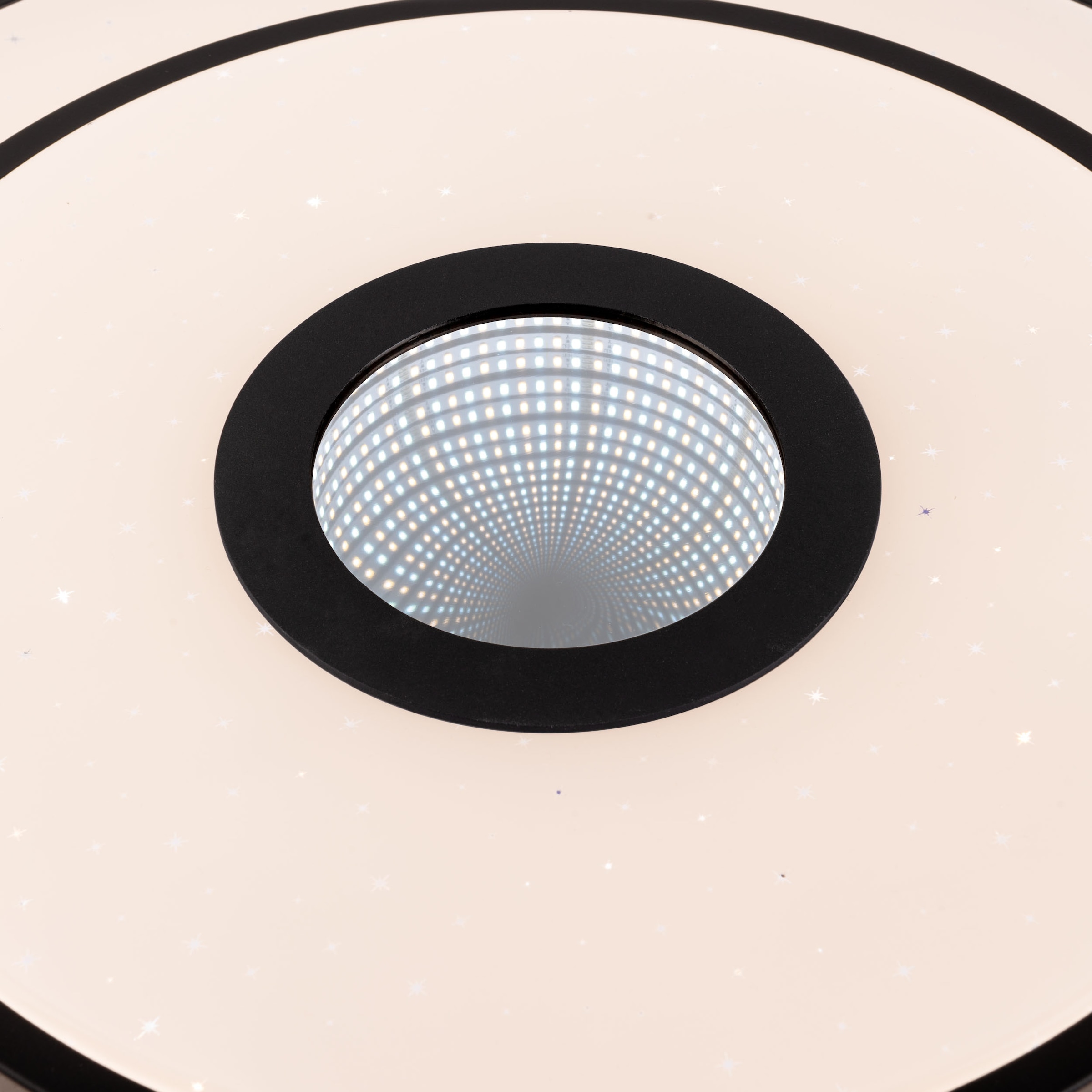 näve LED Deckenleuchte »Genua« LED-Modul 1 Stk. warmweiß - kaltweiß Dimmbar per IR-Fernbedienung, CCT, Memory, Nachlicht, Kristalleffekt