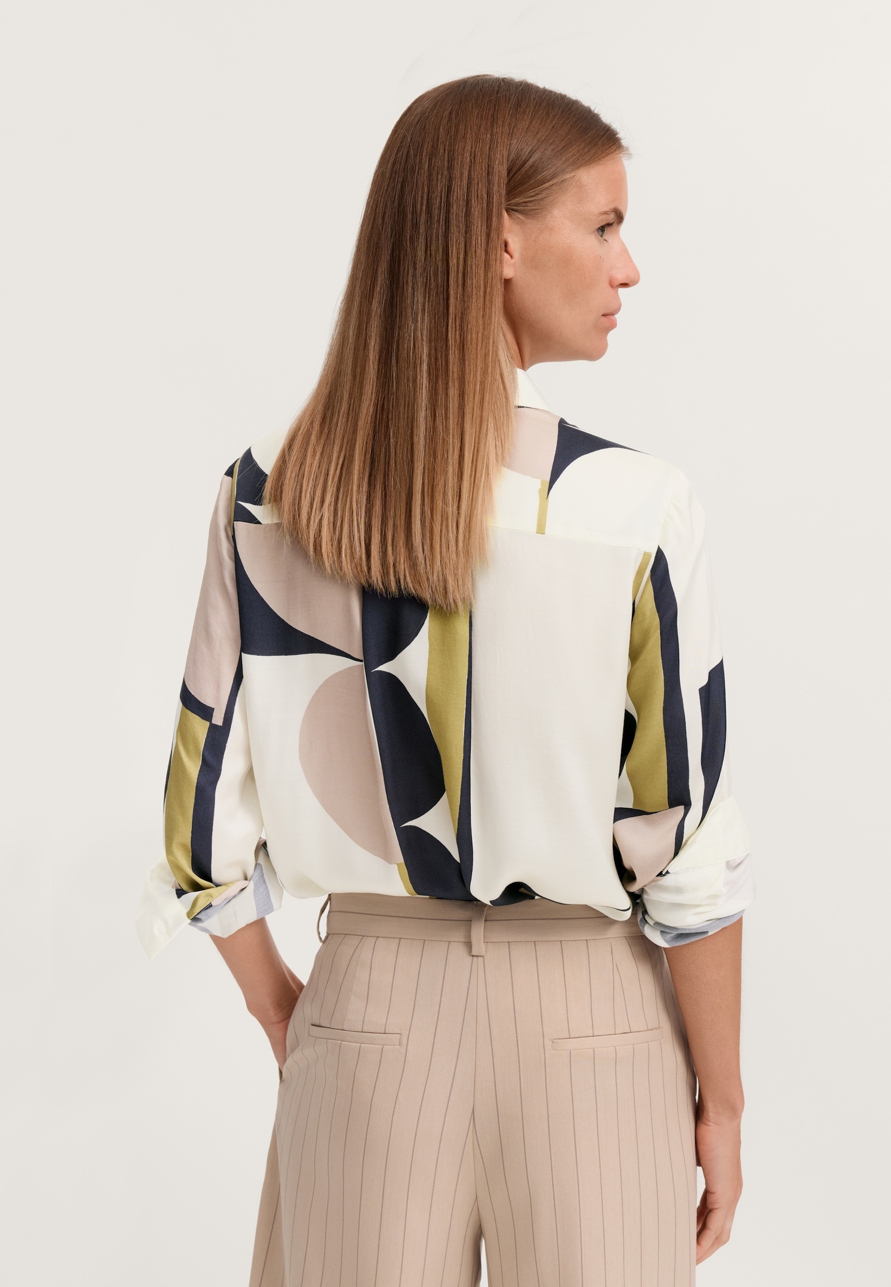 bugatti Hemdbluse "Viskose" mit verdeckter Knopfleiste günstig online kaufen