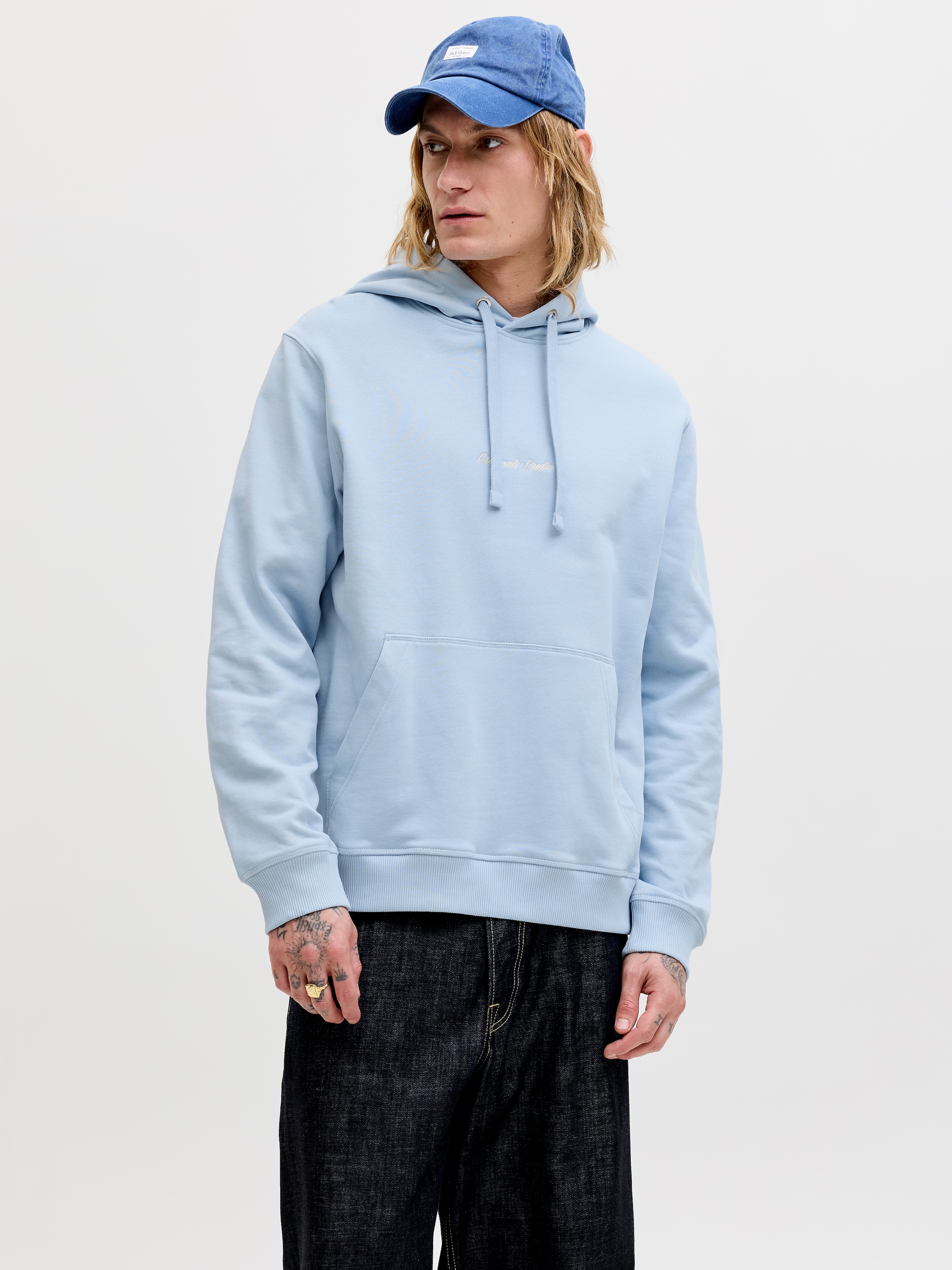 Jack & Jones Kapuzensweatshirt "Jornorrebro Emb Sweat Hood Noos", Mit Logo Print