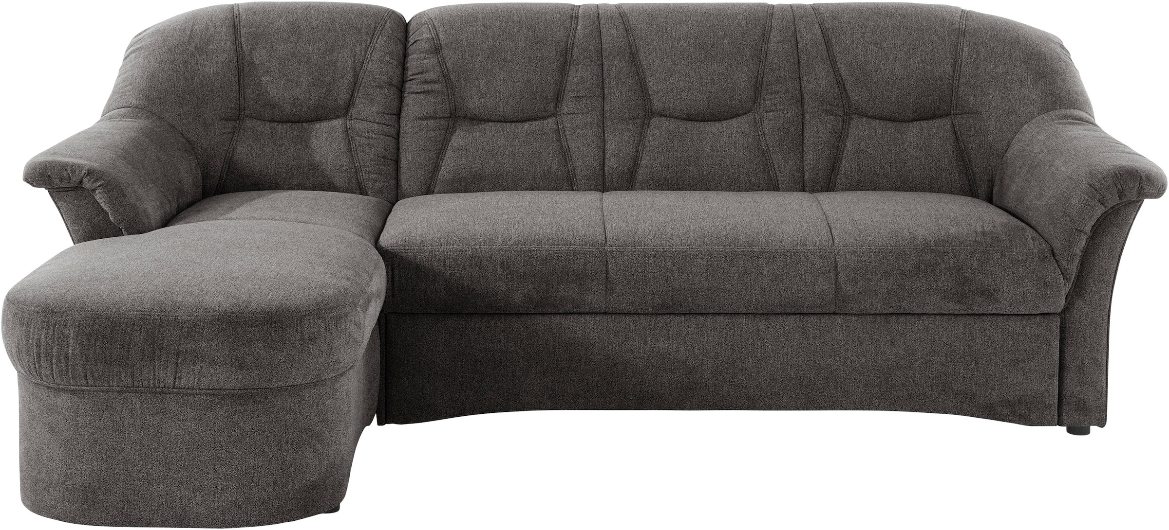 DOMO collection Ecksofa "SARAFINA 232x146 cm, auch mit Federkern für noch mehr Sitzkomfort" whlw. mit Bettfunktion, L-Form