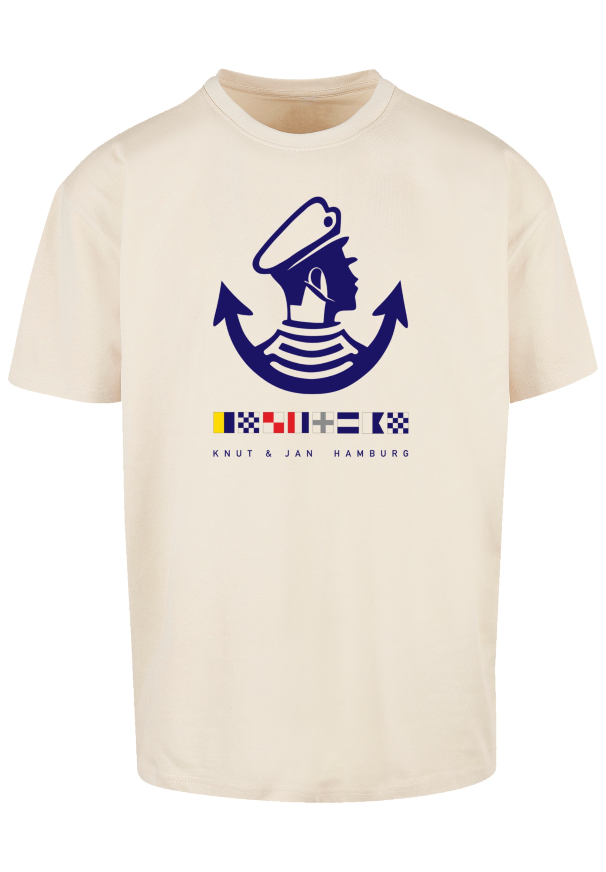 F4NT4STIC T-Shirt »Knut & Jan Hamburg Logo«, Print