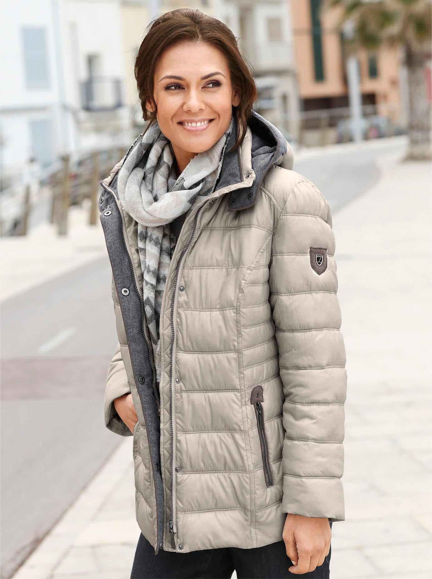 Casual Looks Steppjacke, mit Kapuze