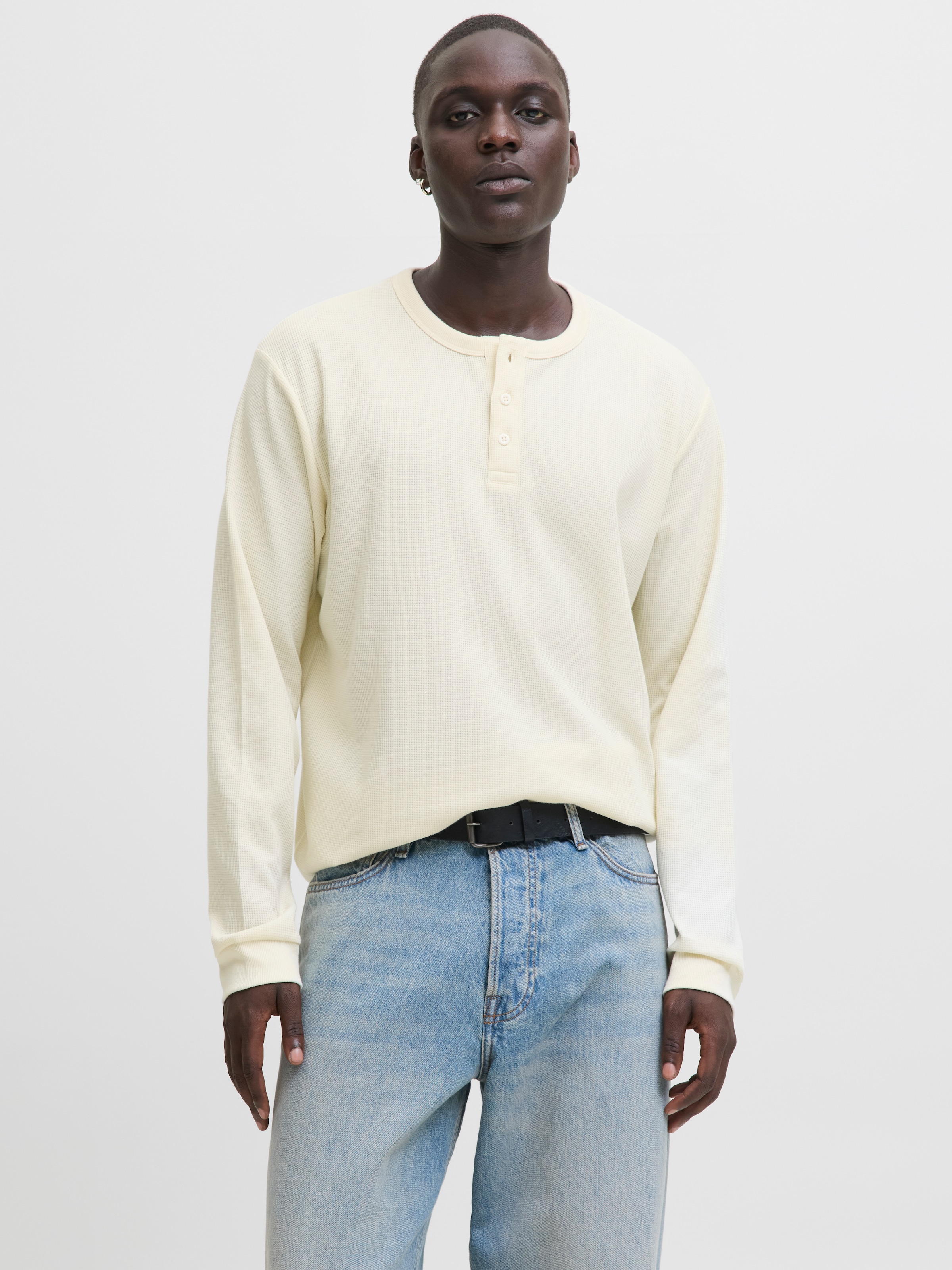 Jack & Jones Langarmshirt "JJEDOVER HENLEY LS TEE NOOS" günstig online kaufen