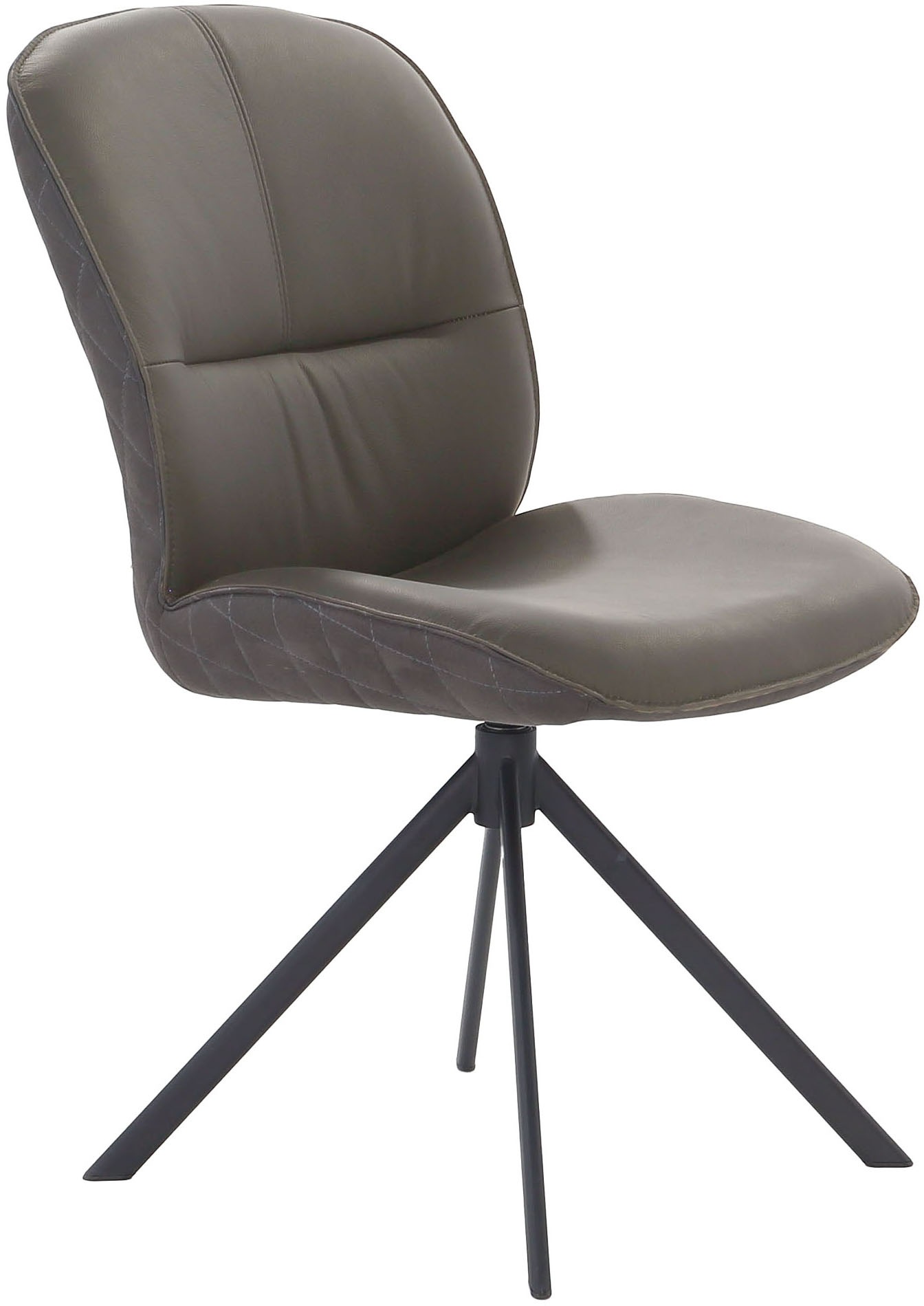 Jockenhöfer Gruppe Esszimmerstuhl »Fiete« (Set) 2 Stk.4-Fuss Stuhl, Echtleder, inklusive Drehfunktion (360°), Materialmix