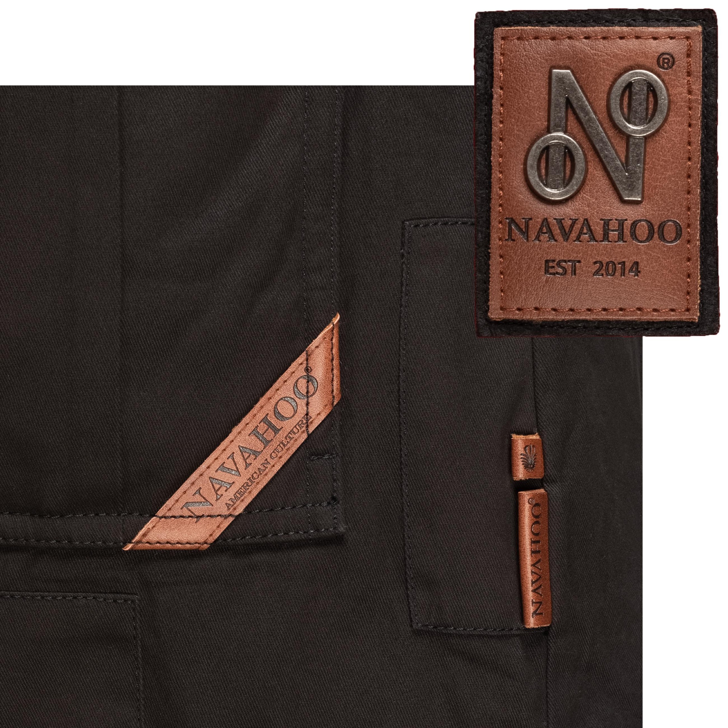 Navahoo Wintermantel »Honigfee«, stylischer Baumwollparka mit Kunstfell-Kapuze