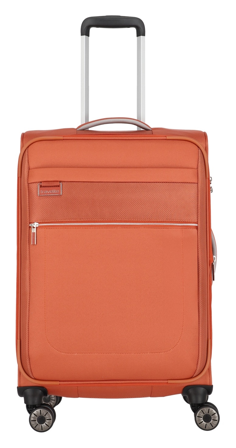 travelite Trolleyset »MIIGO S/M/L + Bordtasche«, (Set, 4 tlg.), Weichgepäck-Koffer Set Handgepäck Aufgabegepäck Volumenerweiterung