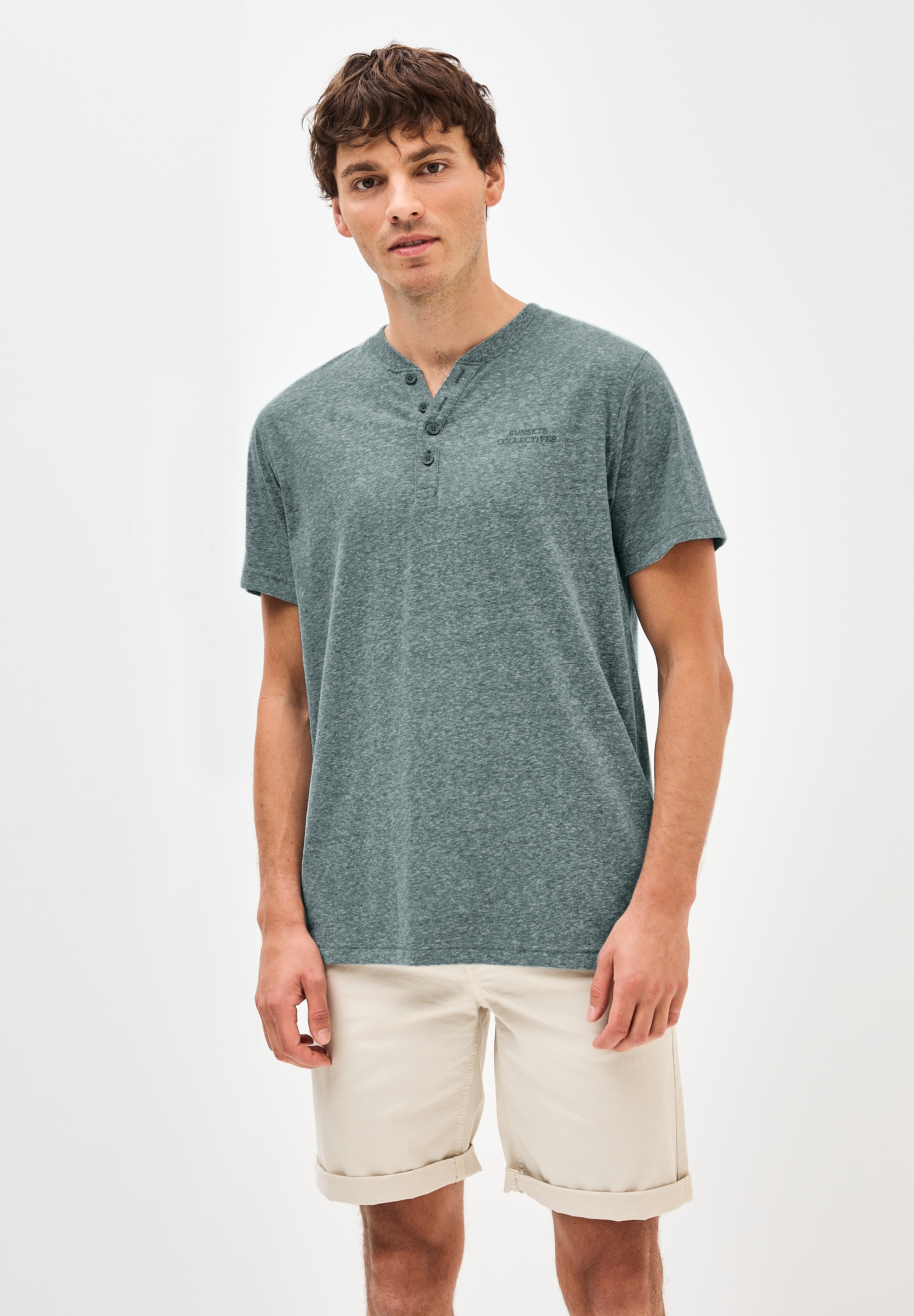 STREET ONE MEN T-Shirt, aus softem Materialmix günstig online kaufen