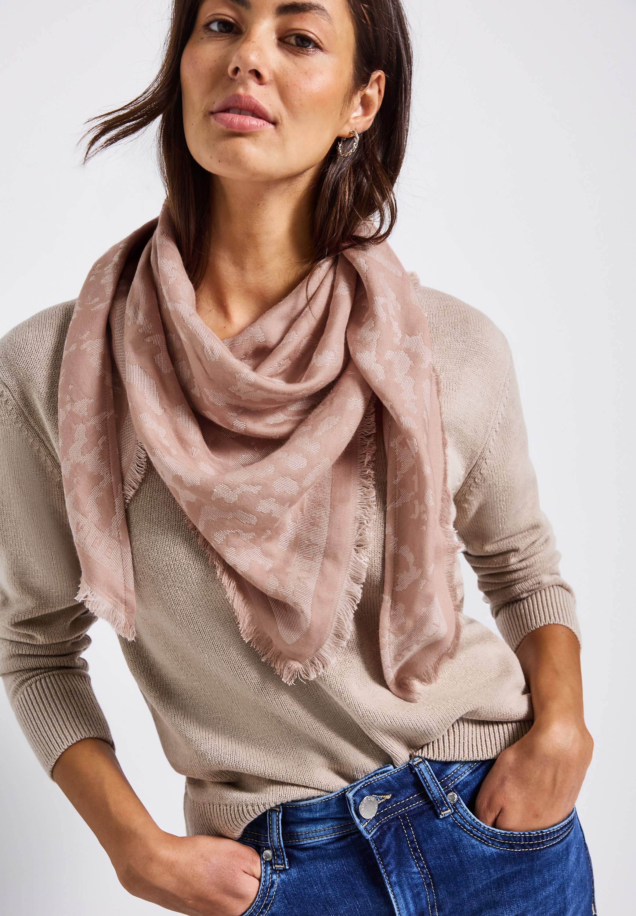 STREET ONE Schal, aus softem Materialmix günstig online kaufen