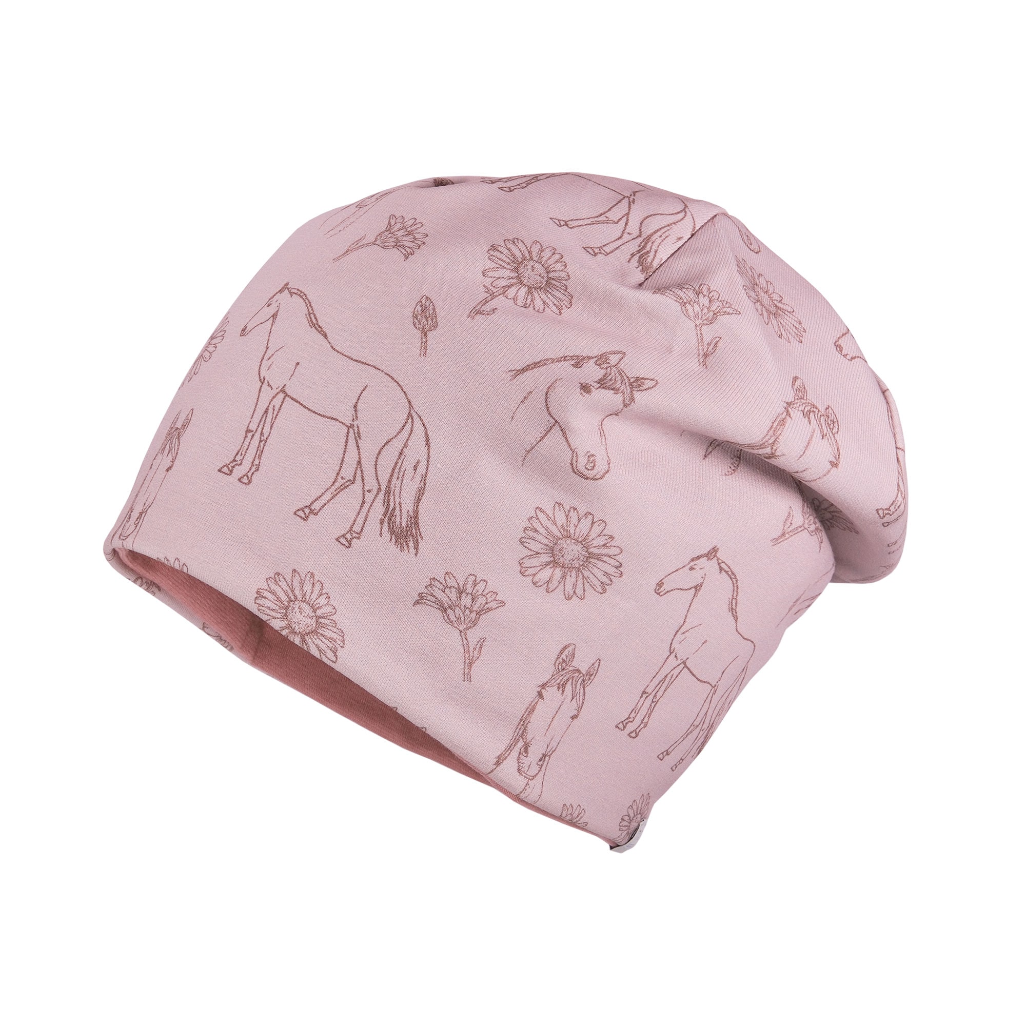 MAXIMO Beanie 1 Stk. Lilas, Pferd, Jersey, Mädchen, Kids, Reversible