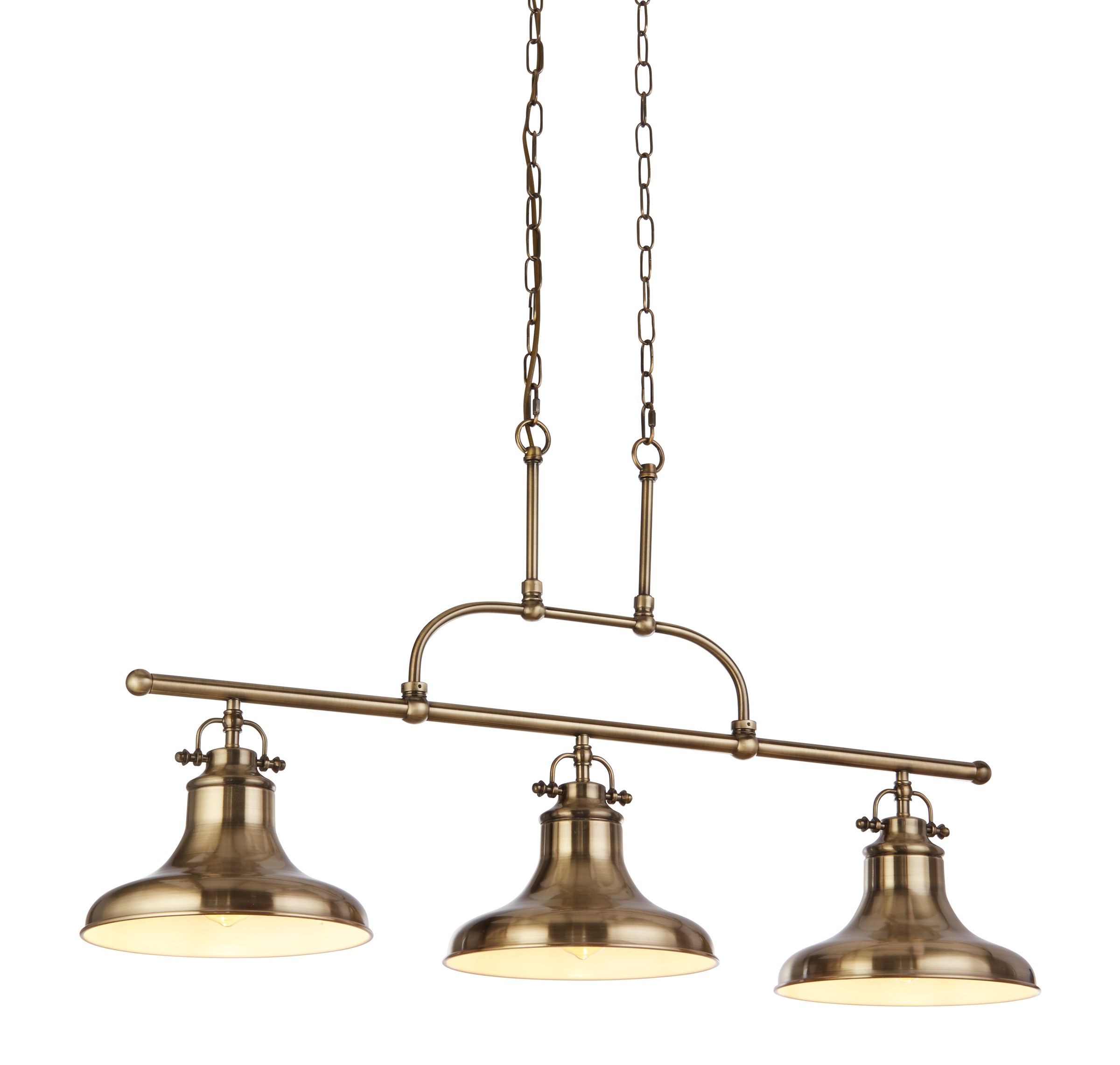 SEARCHLIGHT Hängeleuchte "Hängeleuchte Dallas, 3-flammig", antikmessing, 3, H: 50cm, 1 Stk., Leuchten, Industrielle Optik, Hängeleuchte 2