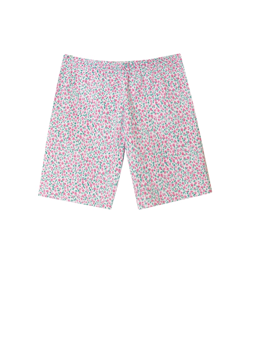 TRIGEMA Jungen Bermudas "TRIGEMA Bermuda mit Blumen-Muster", Gr. 68, weiß, 100% Baumwolle, Basic, Hosen