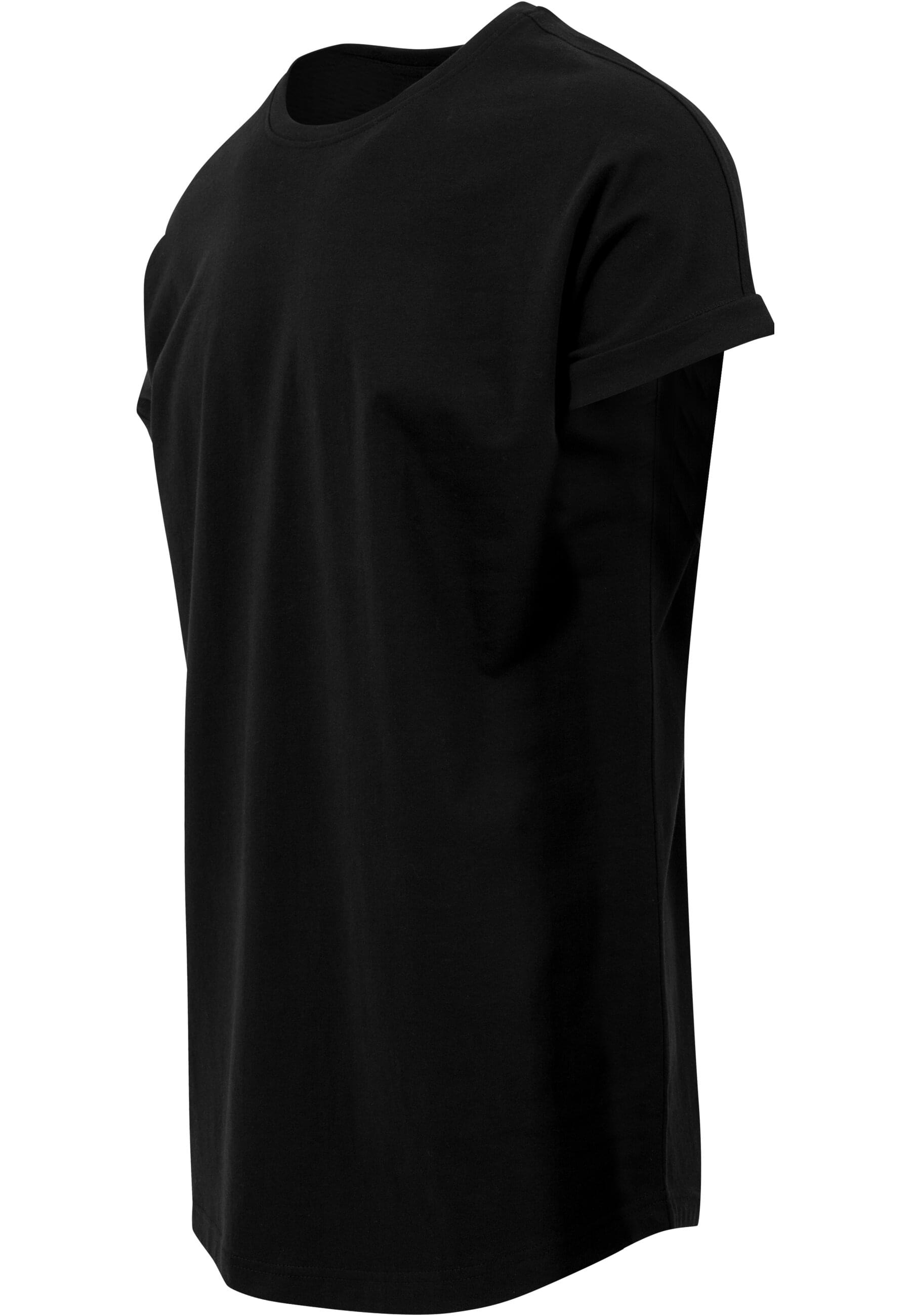URBAN CLASSICS T-Shirt »Urban Classics Herren Long Shaped Turnup Tee«, (1 tlg.)