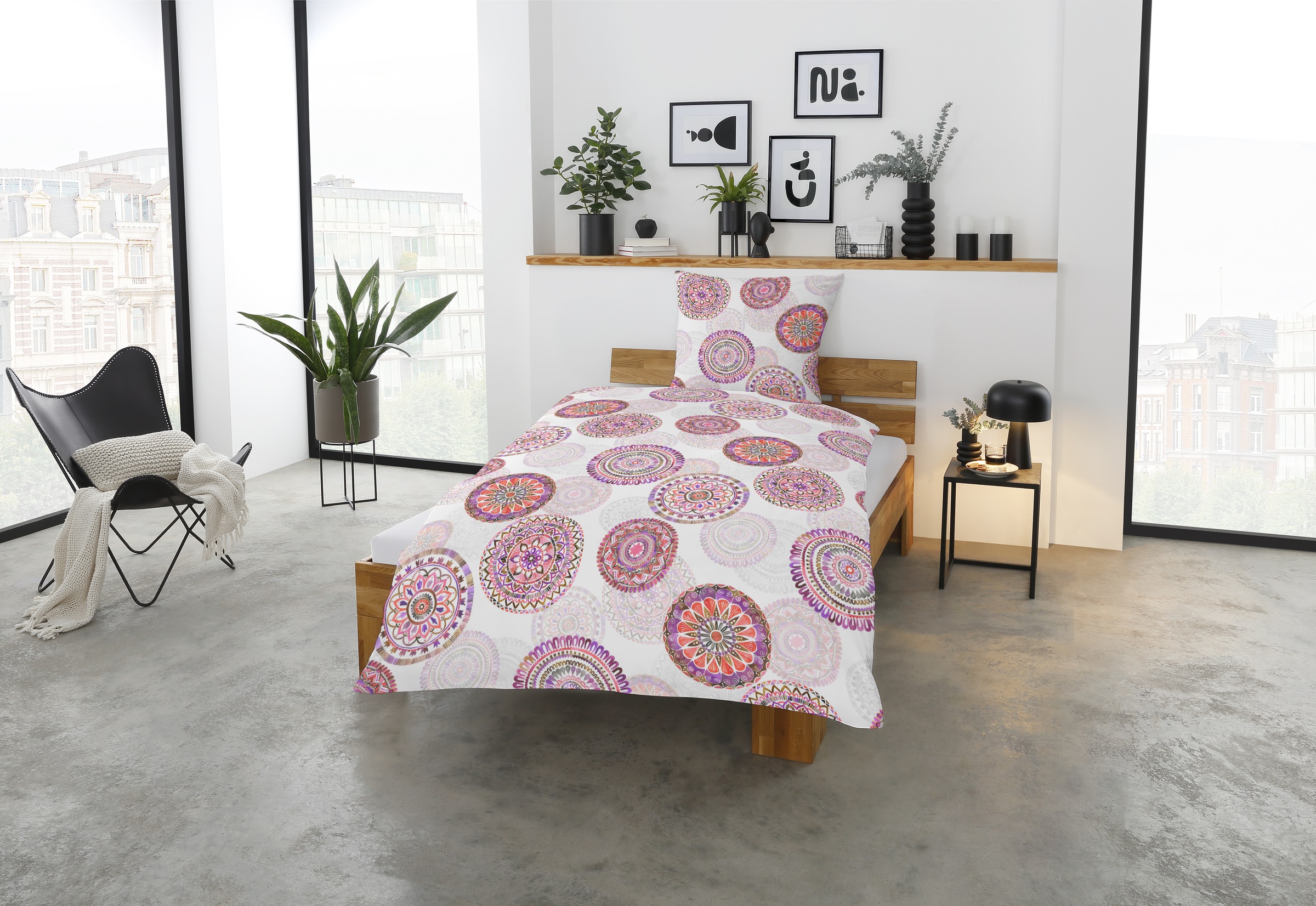 CASATEX Bettwäsche "Rozette" 2 Stk. tlg. verschiedene Mandalas, modernes De günstig online kaufen