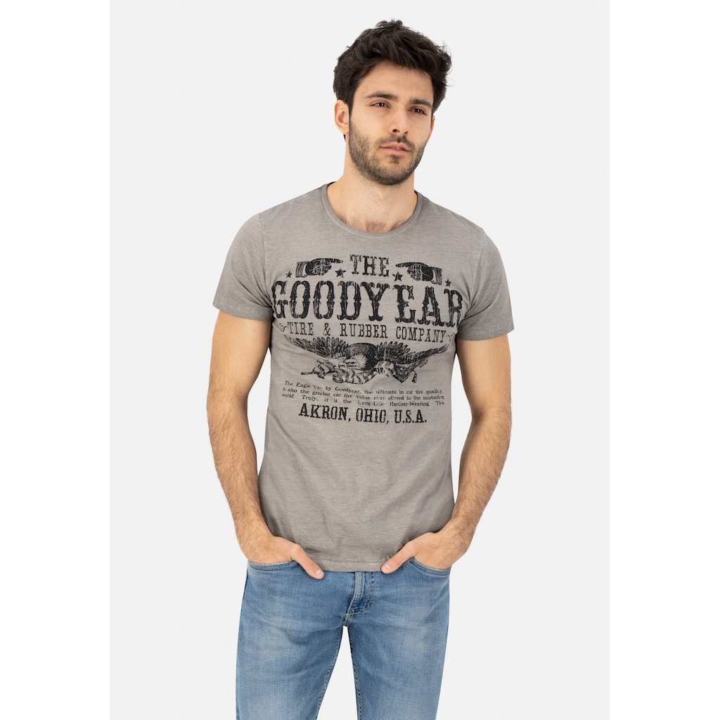 Goodyear T-Shirt, mit coolem Frontprint