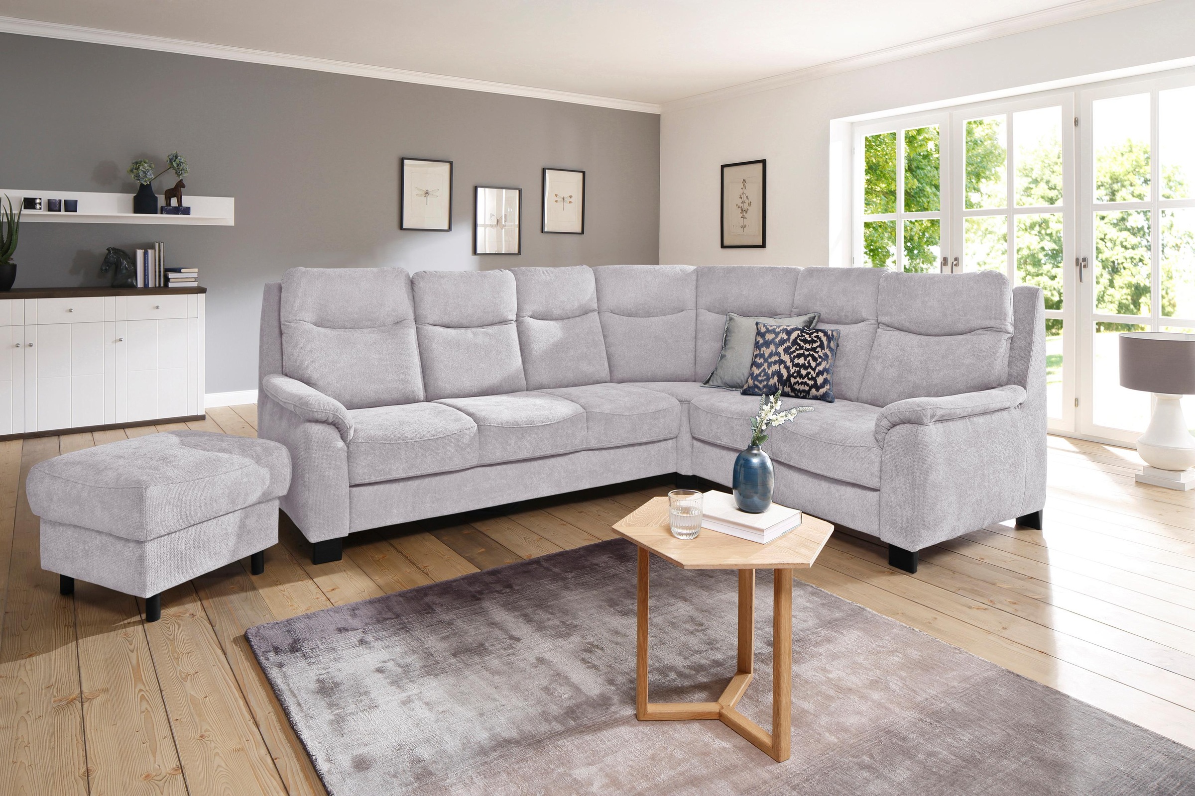 OTTO home Ecksofa "Boccaccio L-Form" mit Federkern, incl. Kopfteilverstellung, wahlweise Schlaffunktion