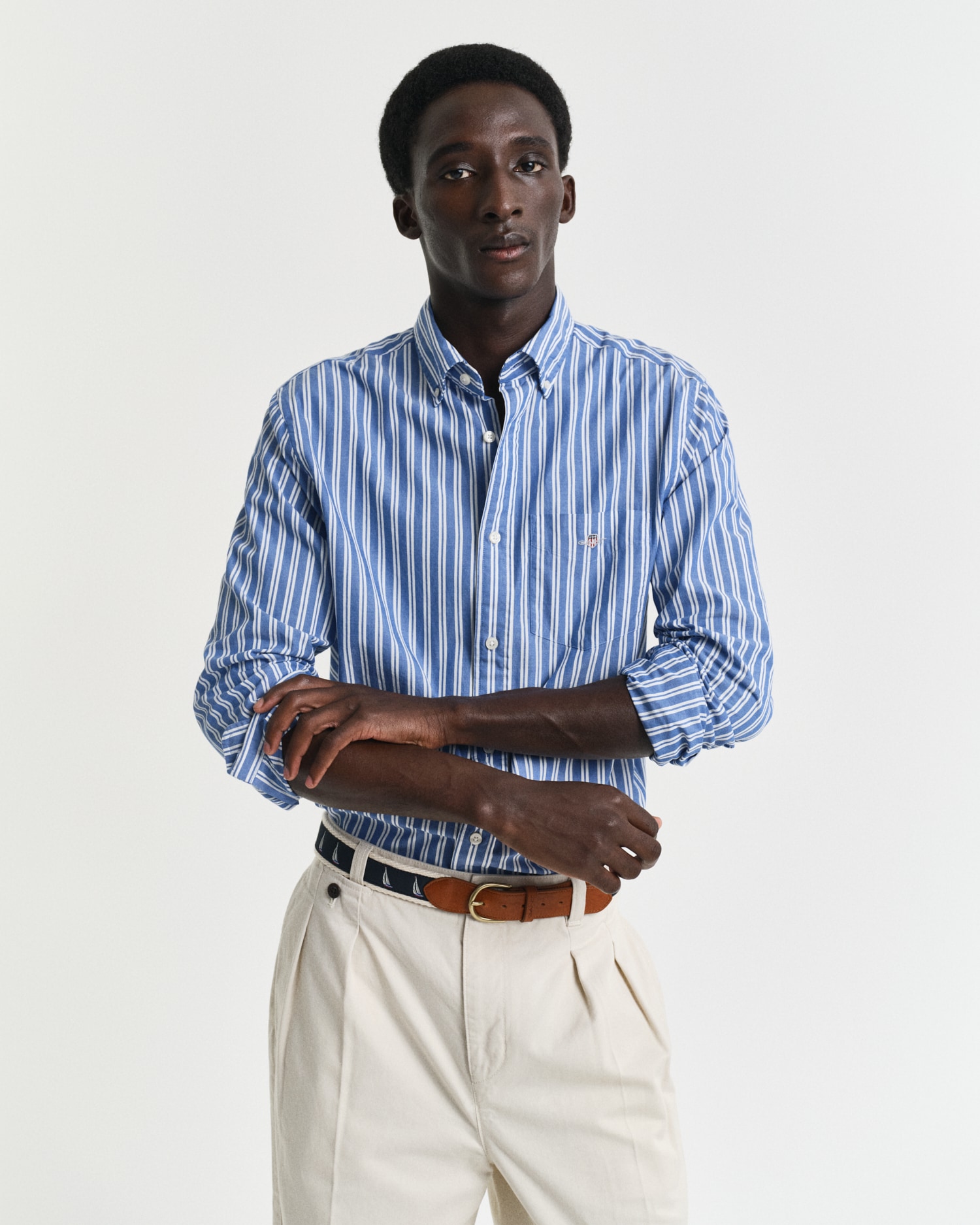 Gant Langarmhemd "REG CLASSIC POPLIN STRIPE SHIRT" günstig online kaufen