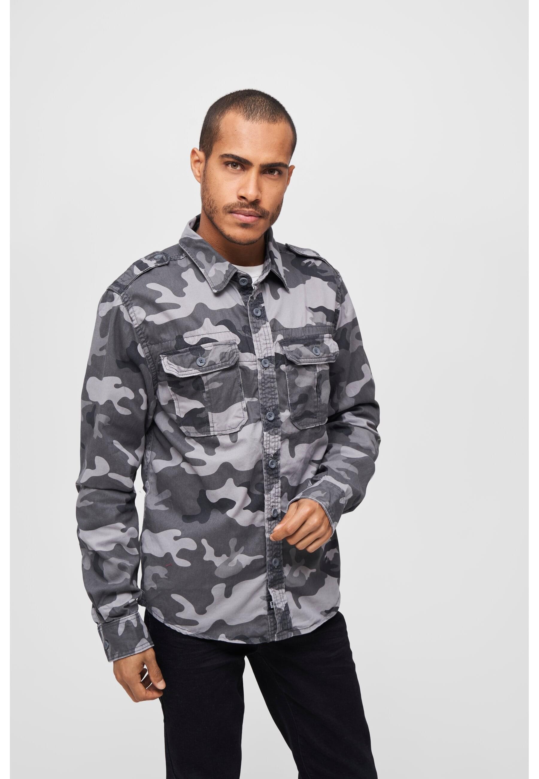 Brandit Langarmhemd »Brandit Herren Vintage Shirt«, (1 tlg.)