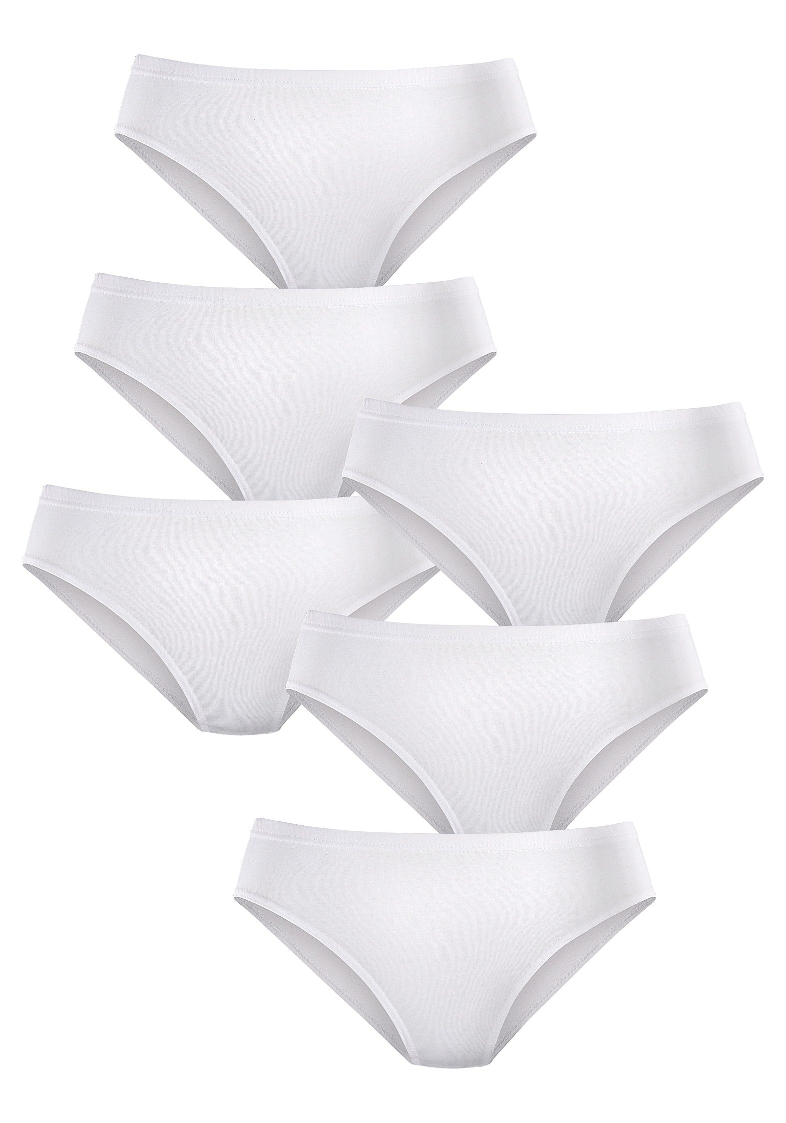 petite fleur Jazz-Pants Slips, (Packung, 6 St.), aus reiner Baumwolle