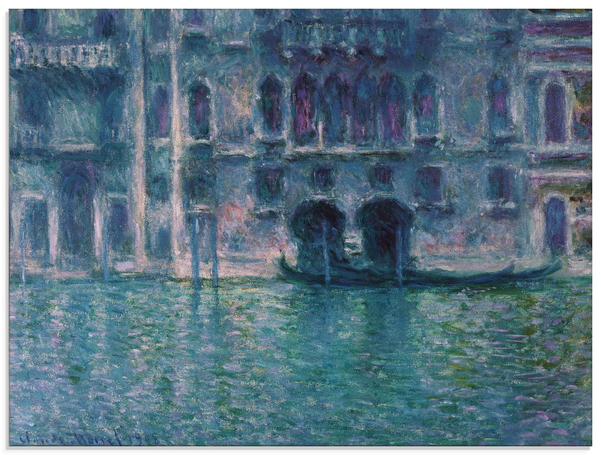 Artland Glasbild "Der Palazzo de Mula in Venedig. 1908", Italien, (1 St.), in verschiedenen Größen