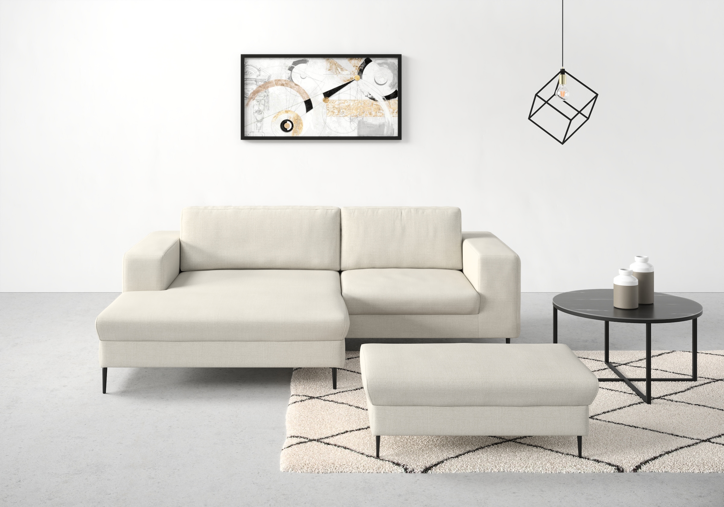 DOMO collection Ecksofa "Modica L-Form", moderne Optik mit großzügiger Reca günstig online kaufen