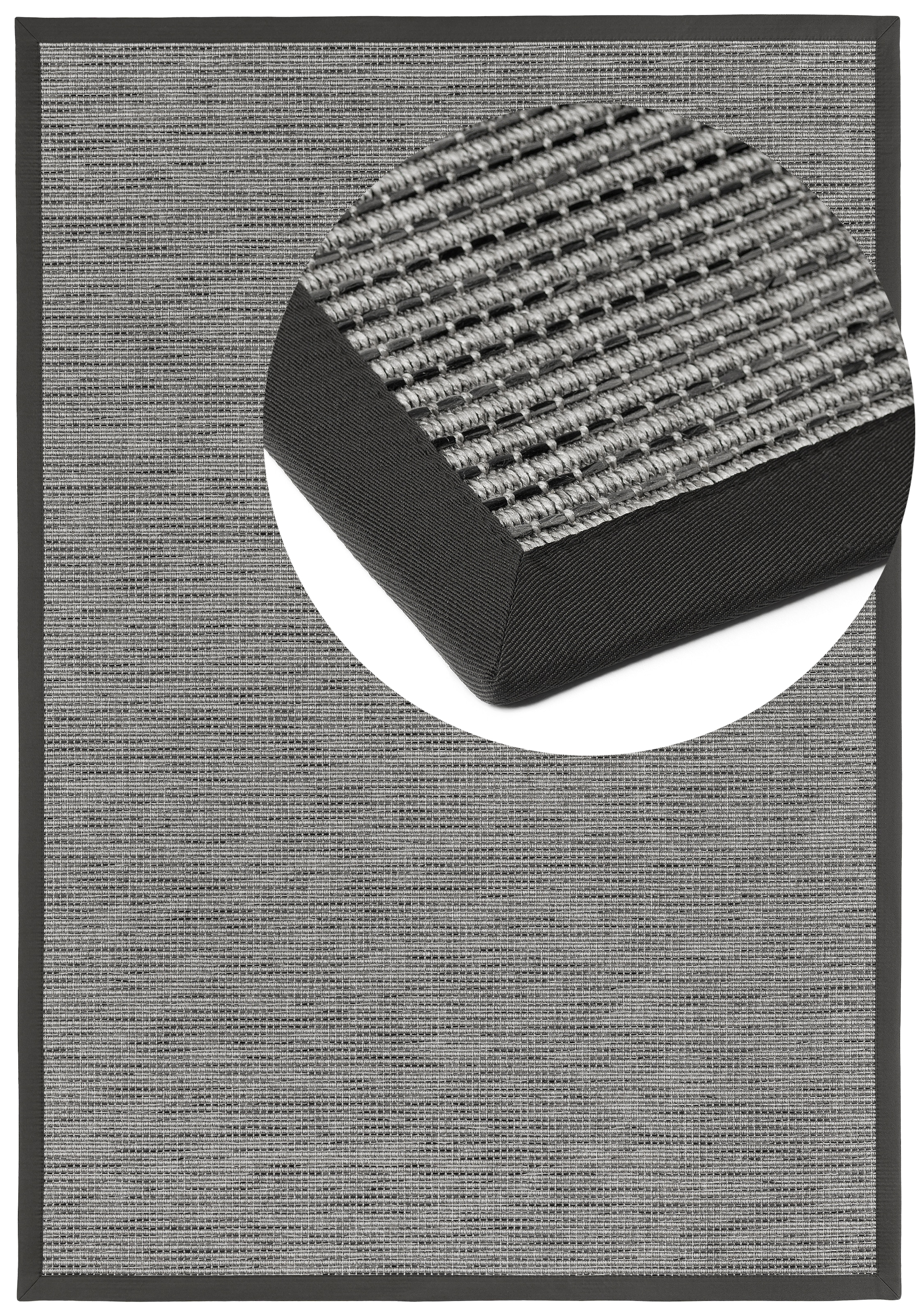 Dekowe Teppich "Basic S2 Stripes" rechteckig 10 mm Höhe meliert, Sisaloptik günstig online kaufen