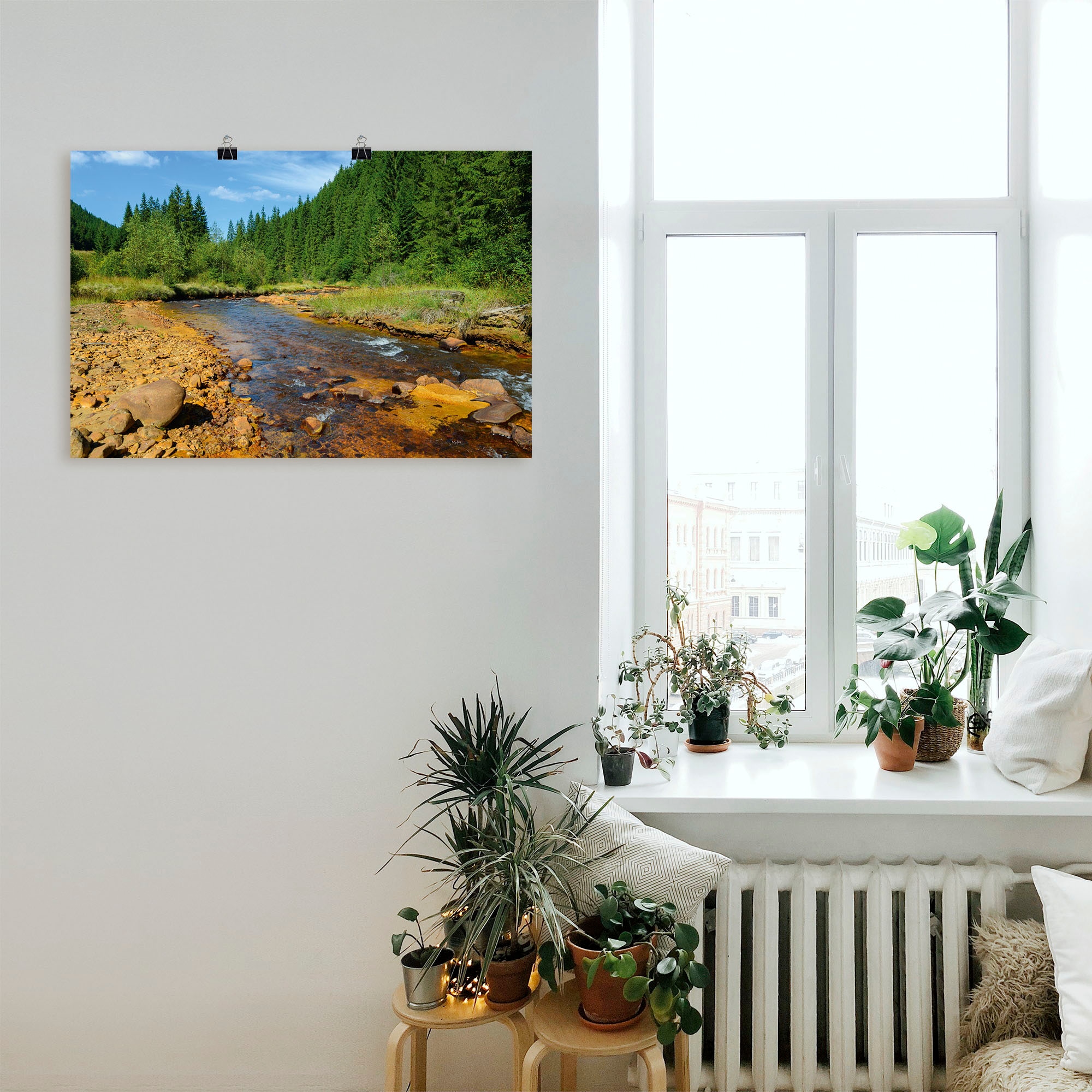 Artland Wandbild »Fluss Neagra, Caliman-Nationalpark«, Gewässer, (1 St.), als Alubild, Outdoorbild, Poster in verschied. Größen