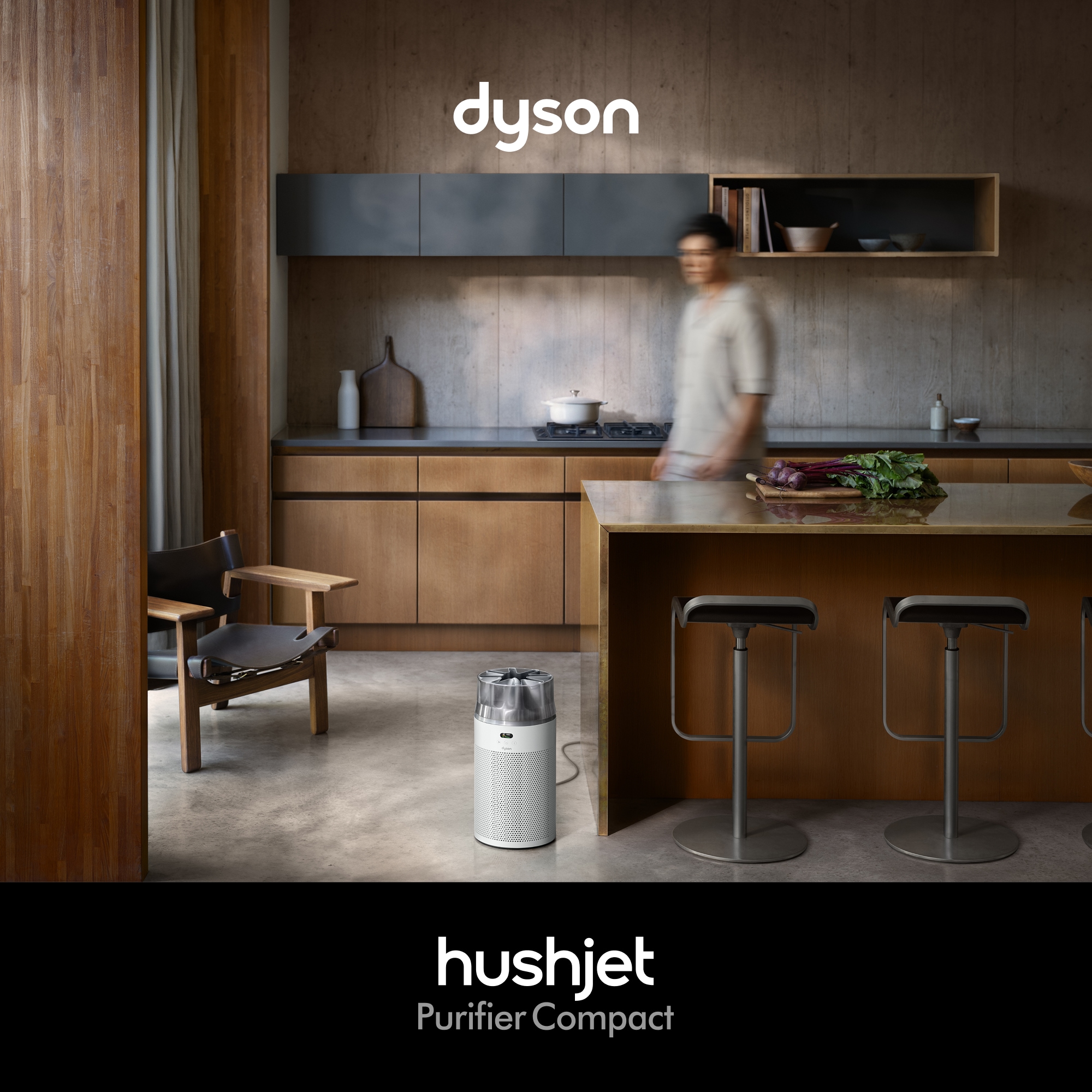 DYSON Luftreiniger »Dyson HushJetPurifierCompact HJ10« für 100 qm Räume appfähig, zur Überwachung der Luftqualität und Timereinstellung