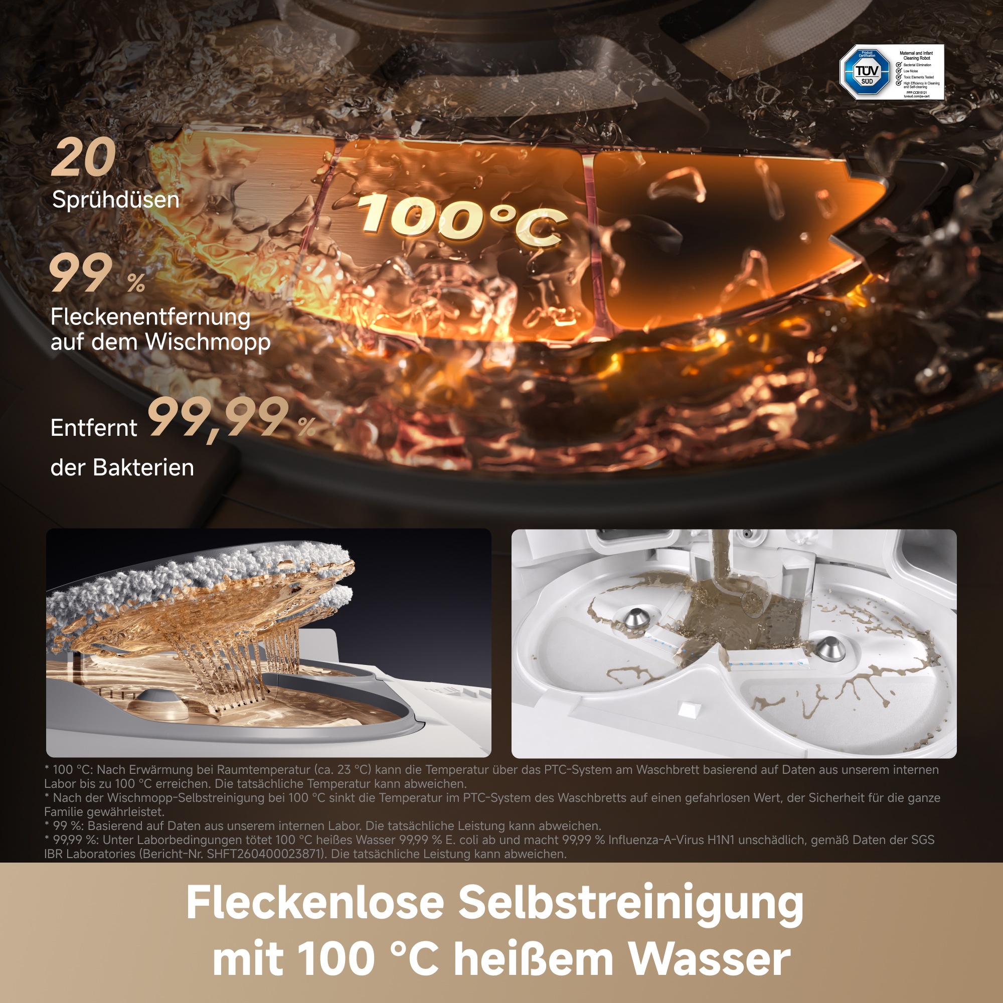 Dreame Saugroboter »X60 Pro Ultra Complete« 42.000 Pa , Multi-Wischmopp, KI-Dual-Kamera