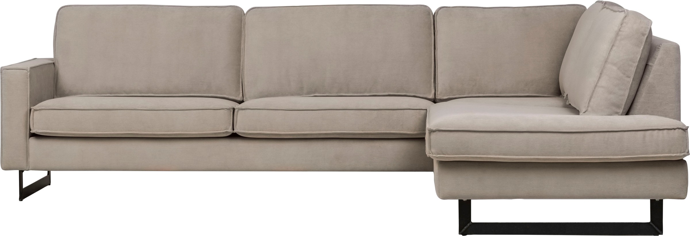 Places of Style Ecksofa "Pinto, 290 cm, Cord, Chenille, Lederoptik, Ottoman günstig online kaufen