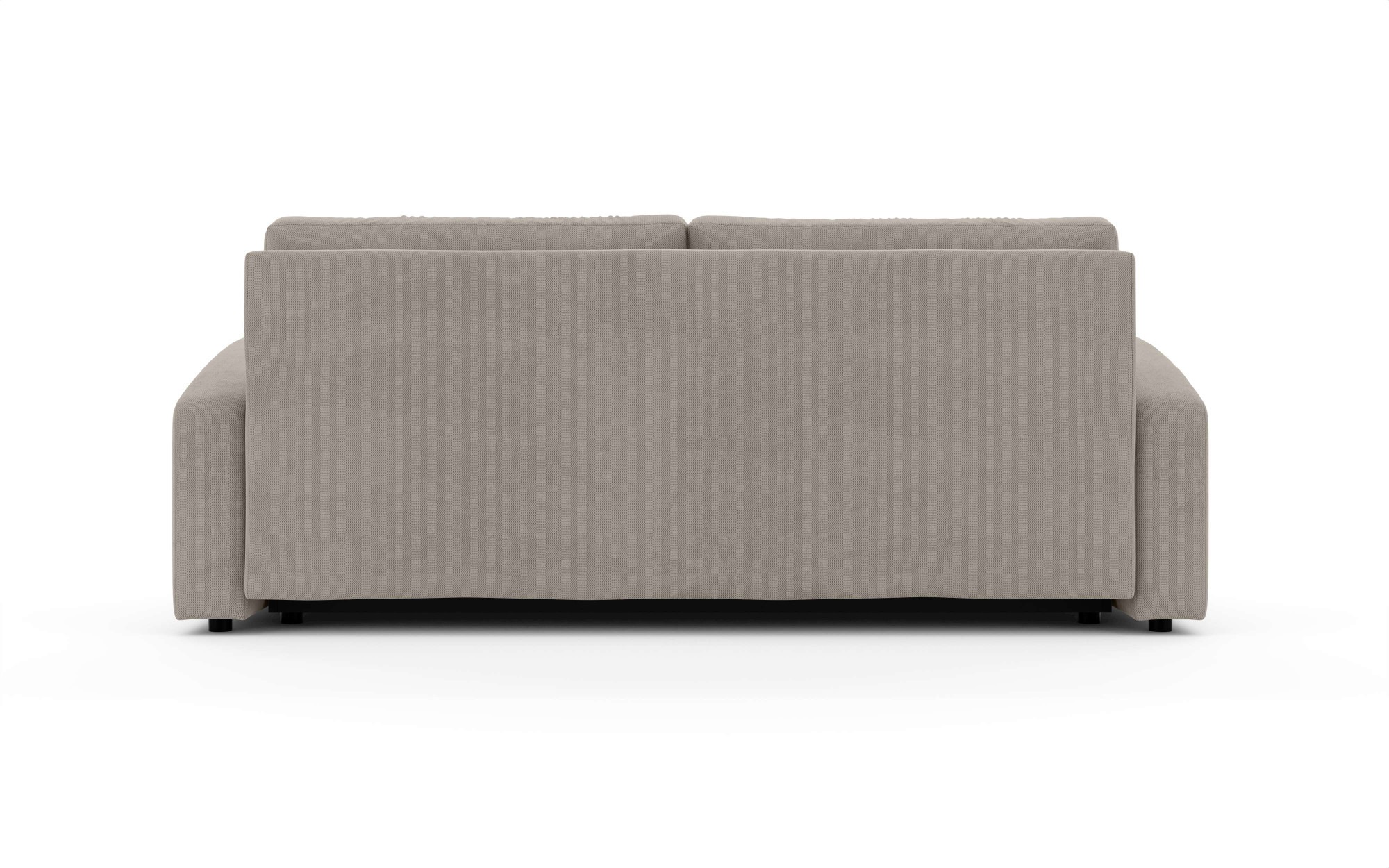 INOSIGN 3-Sitzer »JIGGS wahlweise Schlafsofa mit Bettkasten, Maße B/H/T: 228/96/110 cm«, Sofa mit Wellenunterfederung, enthält 2 Rückenkissen und 2 Zierkissen