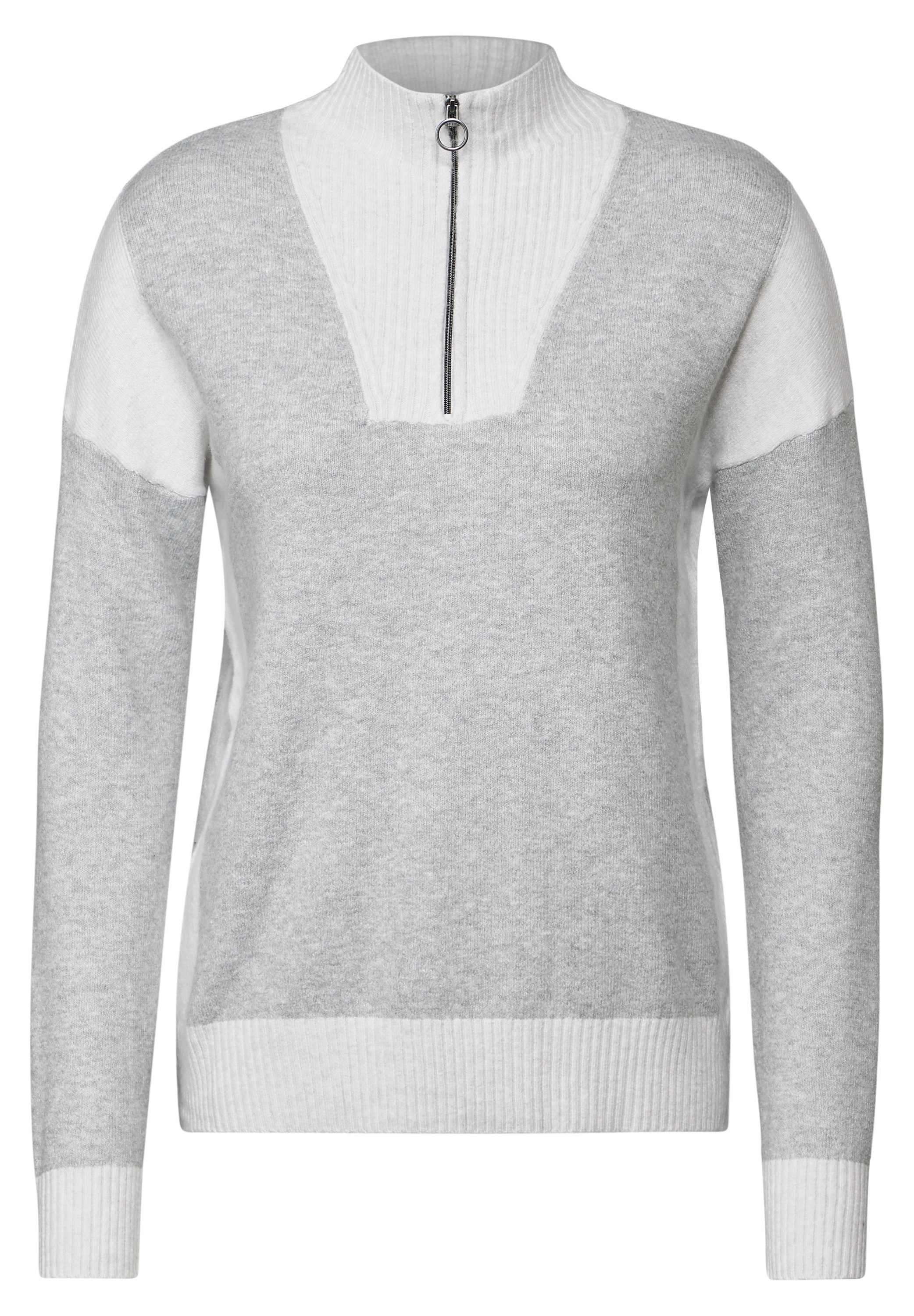 Cecil Stehkragenpullover, aus Baumwolle mit Stretchanteil