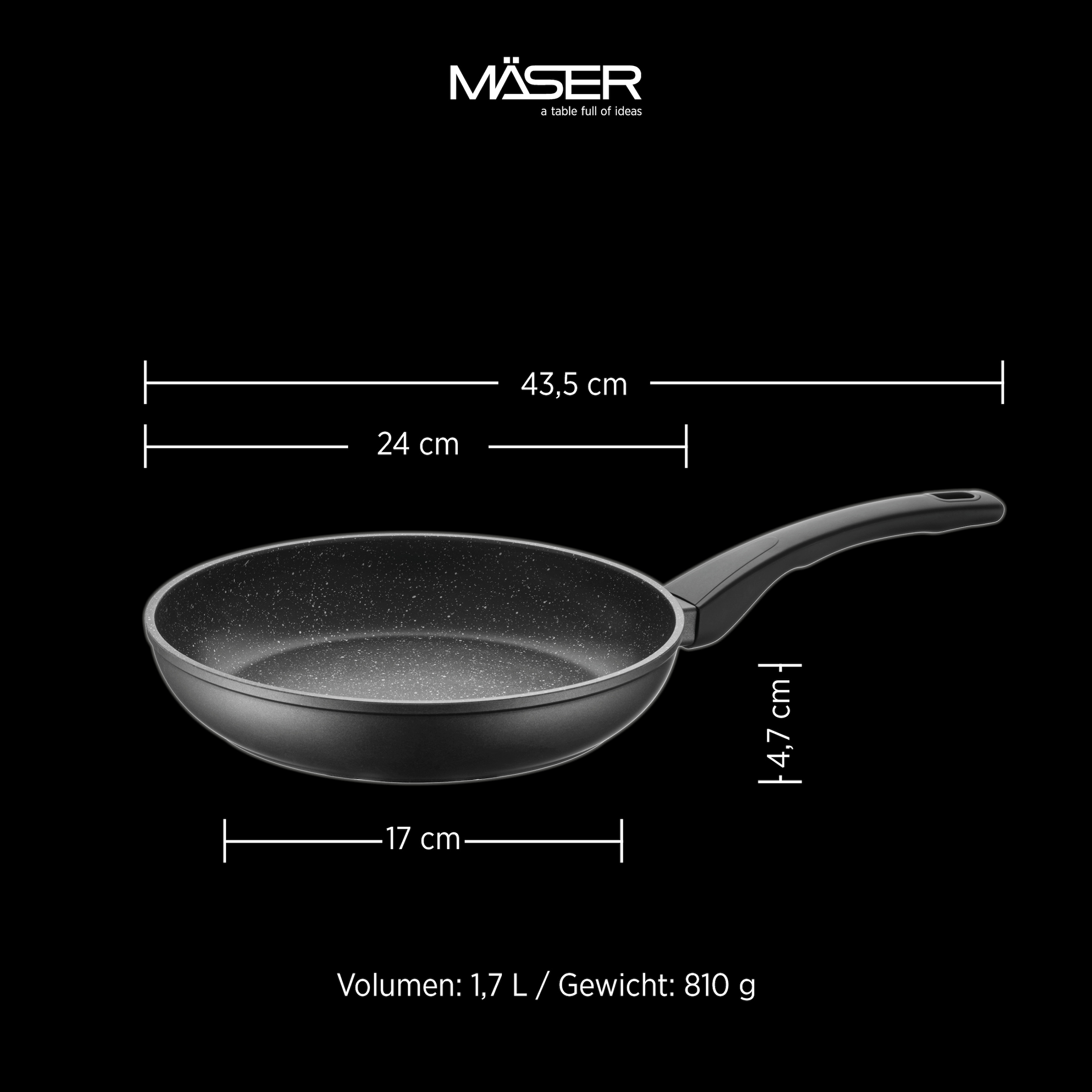 MÄSER Pfannen-Set »Leonis« Aluminium Set, 7 tlg.