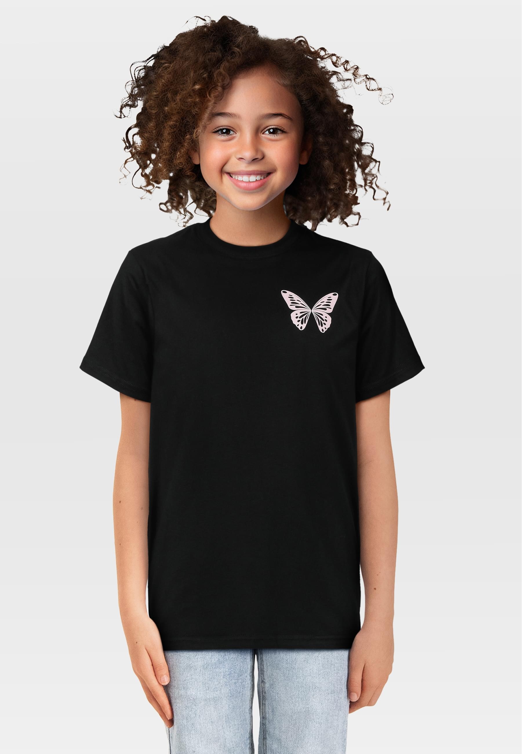 URBAN CLASSICS T-Shirt »Urban Classics T-Shirt 2 Pack - kurzarm - Butterfly & Love Sign«, (1 tlg.)
