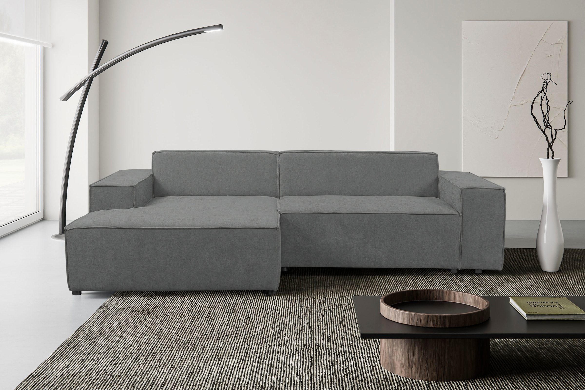 WERK2 Ecksofa "Trento, elegant & zeitlos, Breite 268cm, pflegeleichte Bezüg günstig online kaufen