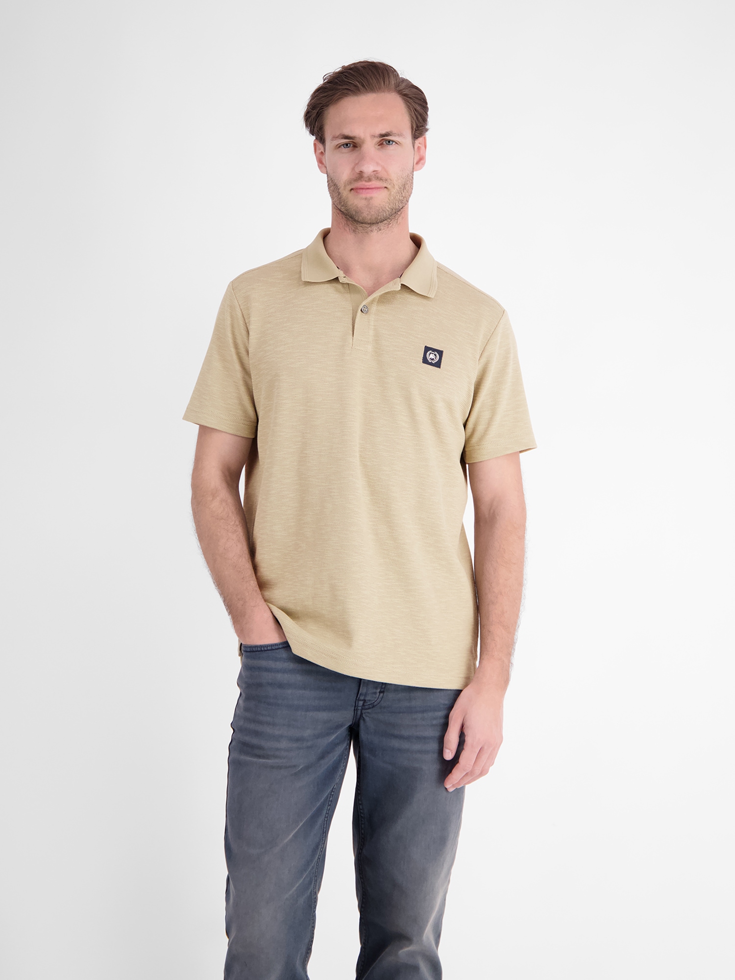 LERROS 1100000002199 "Poloshirt in trendigen Farben mit Flachstrickkragen"