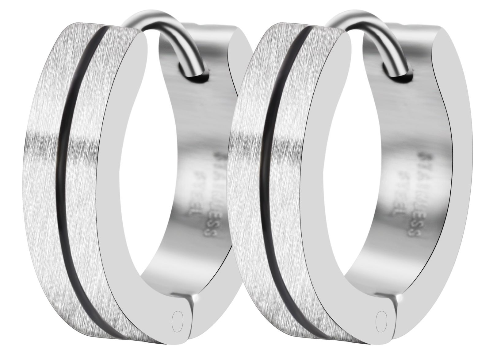 Adelia´s Klappcreolen »Unisex Ohrringe – Klappcreole aus Edelstahl« Perfekt als Geschenk zum Weihnachten