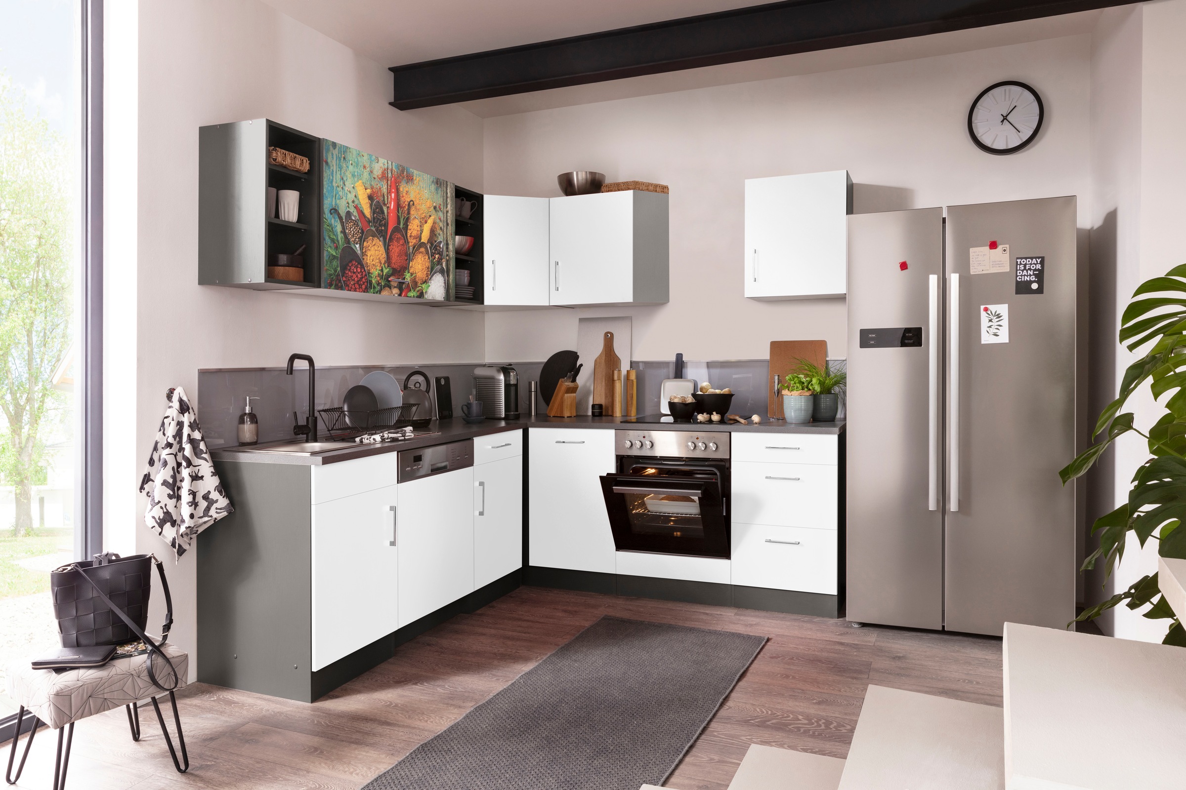 KOCHSTATION Küchenzeile "KS-Paris – Küchen mit einzigartigen Fotomotiven au günstig online kaufen