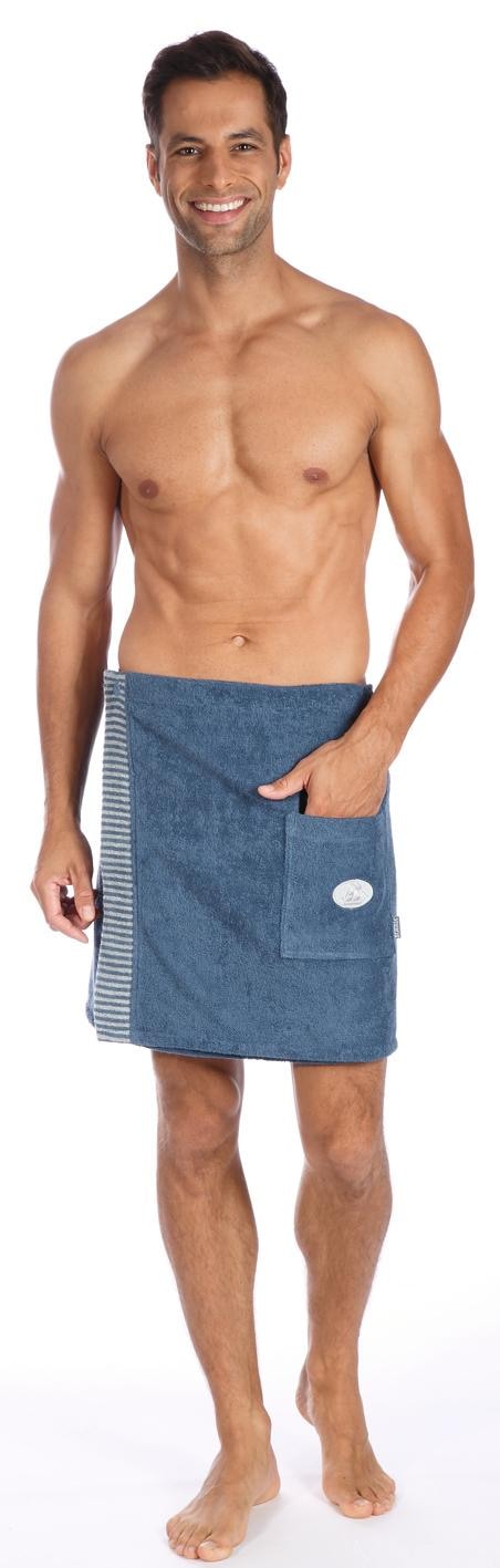 Egeria Kilt "Ben, ideal für Sauna & Spa", (1 St.), mit Streifen-Akzent