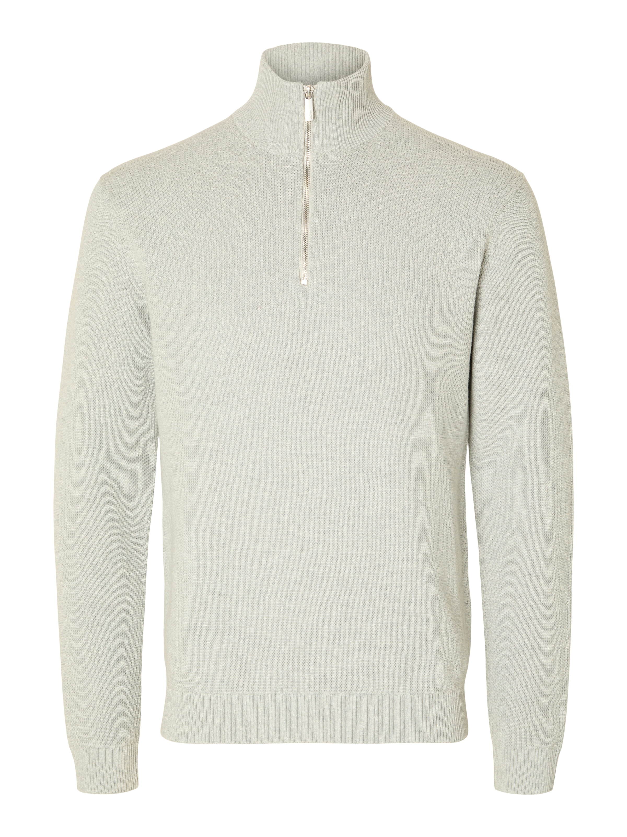 SELECTED Troyer "SLHDANE LS KNIT STRUCTURE HALF ZIP NOOS" Baumwolle, regula günstig online kaufen