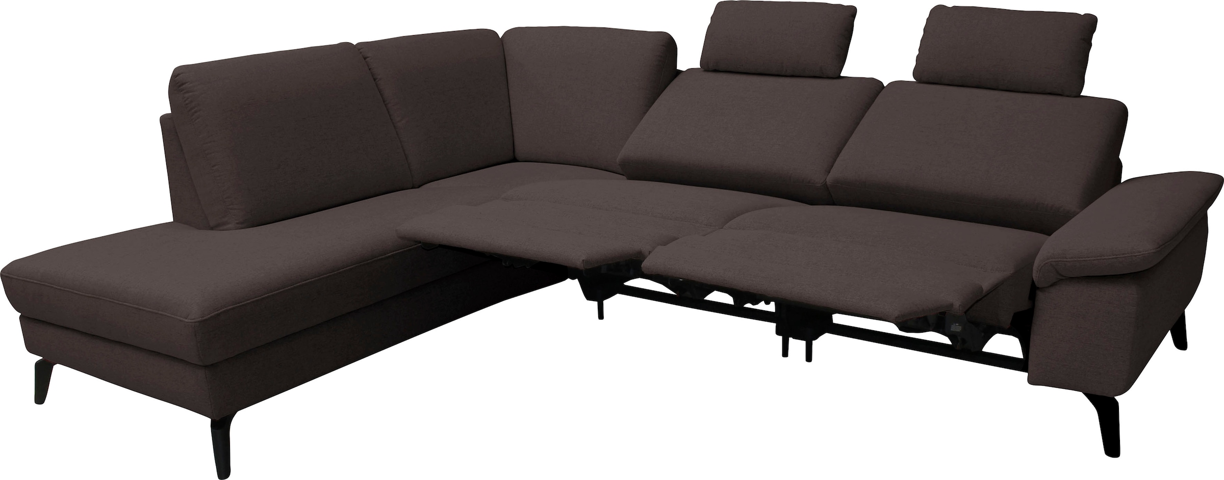alina Ecksofa, inkl. Kopfstützen, wahlweise mit Relaxfunktion, Breite: 243 cm