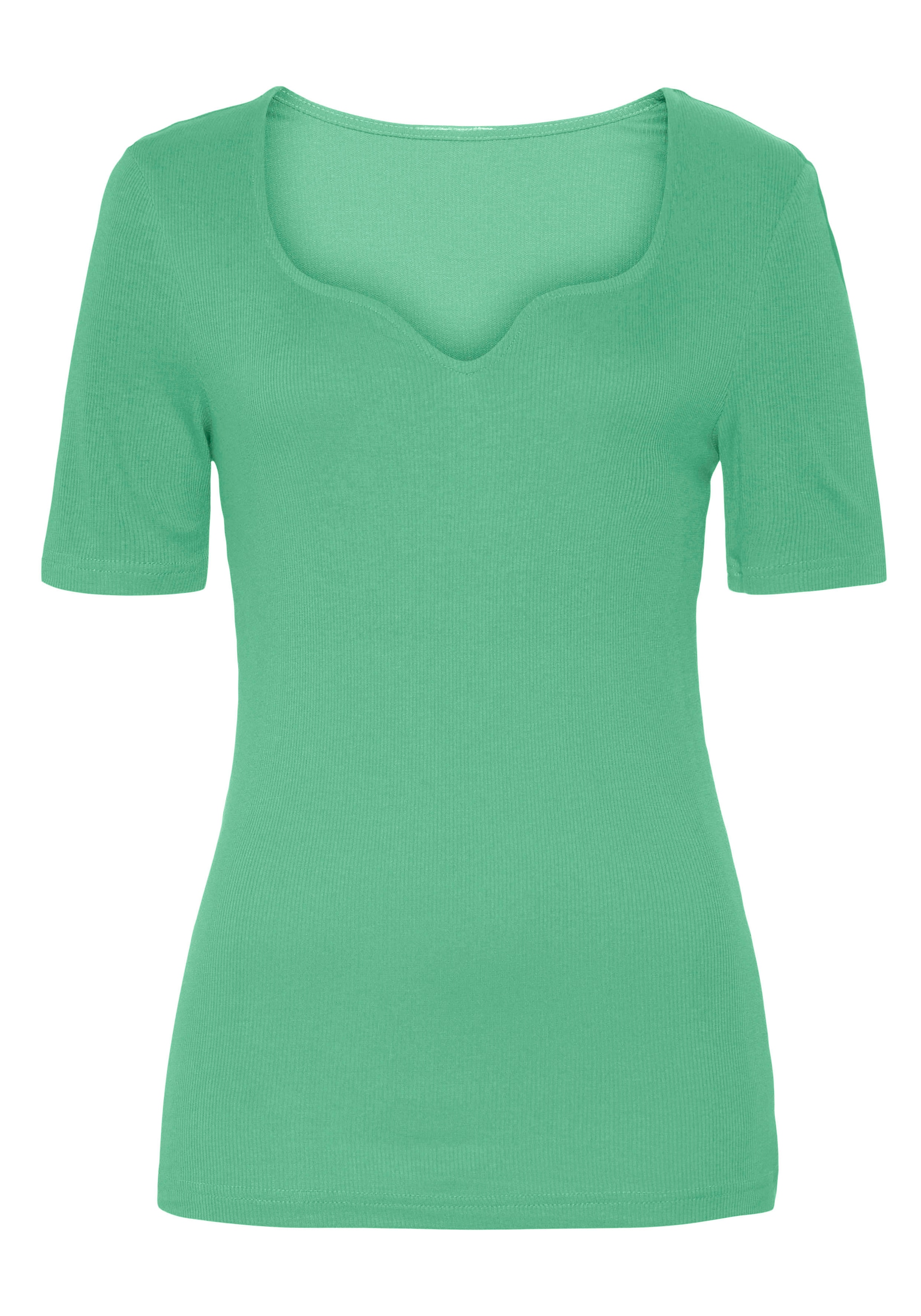 Vivance T-Shirt, (1 tlg.), mit herzförmigen Dekolleté für bestellen | BAUR
