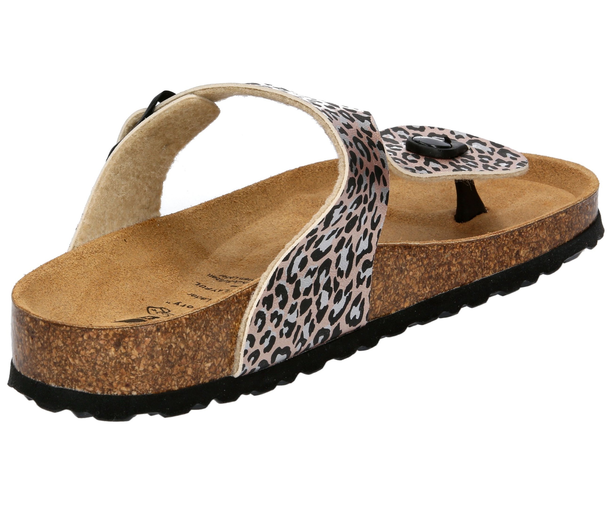 Zehentrenner LICO "Pantolette Bioline Trend", Damen, Gr. 37, rosa, Synthetik, Schuhe Zehentrenner 3