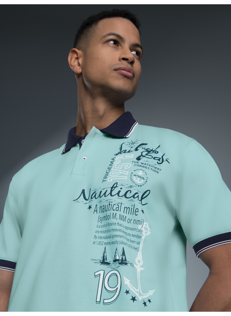 Trigema Poloshirt "TRIGEMA Poloshirt mit maritimem Printmotiv", 1 Stk. günstig online kaufen