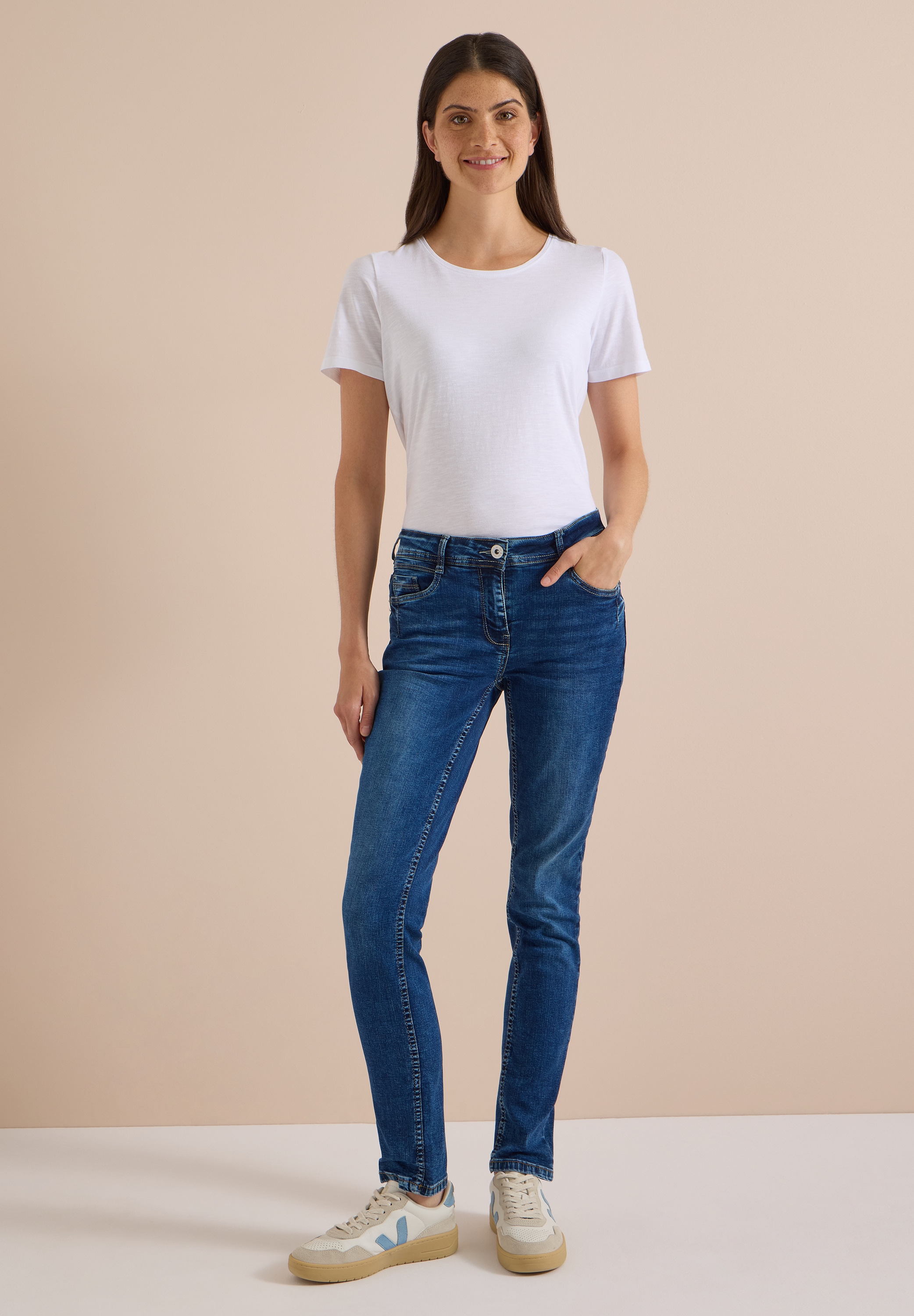 Cecil Comfort-fit-Jeans Middle Waist