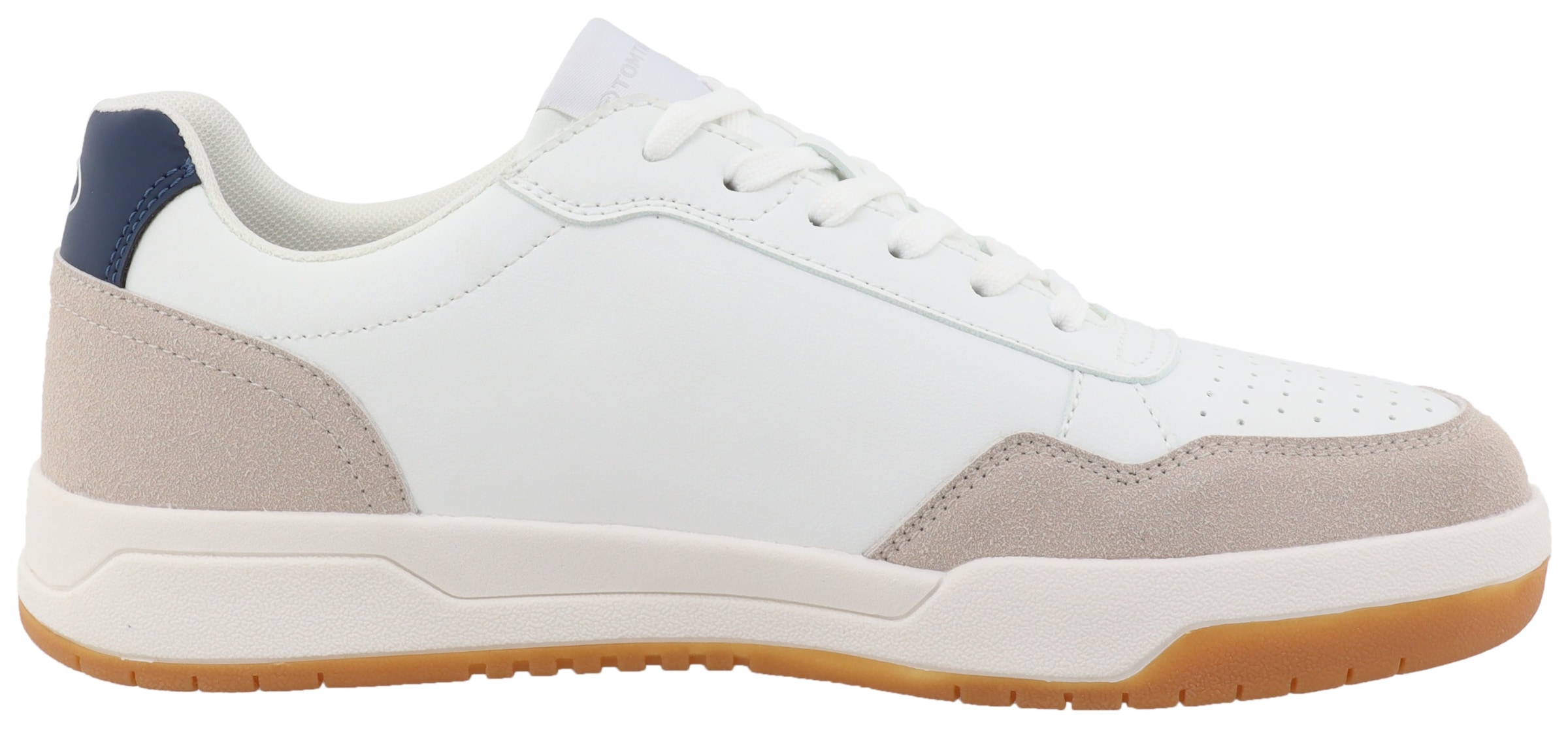 TOM TAILOR Keilsneaker, Freizeitschuh, Halbschuh, Schnürschuh mit Lochmuster